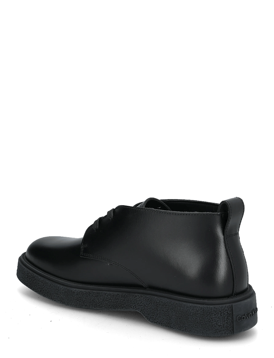 Calvin Klein - TEXT RUBBER DESERT BOOT LTH - chukka boots - triple black - 1