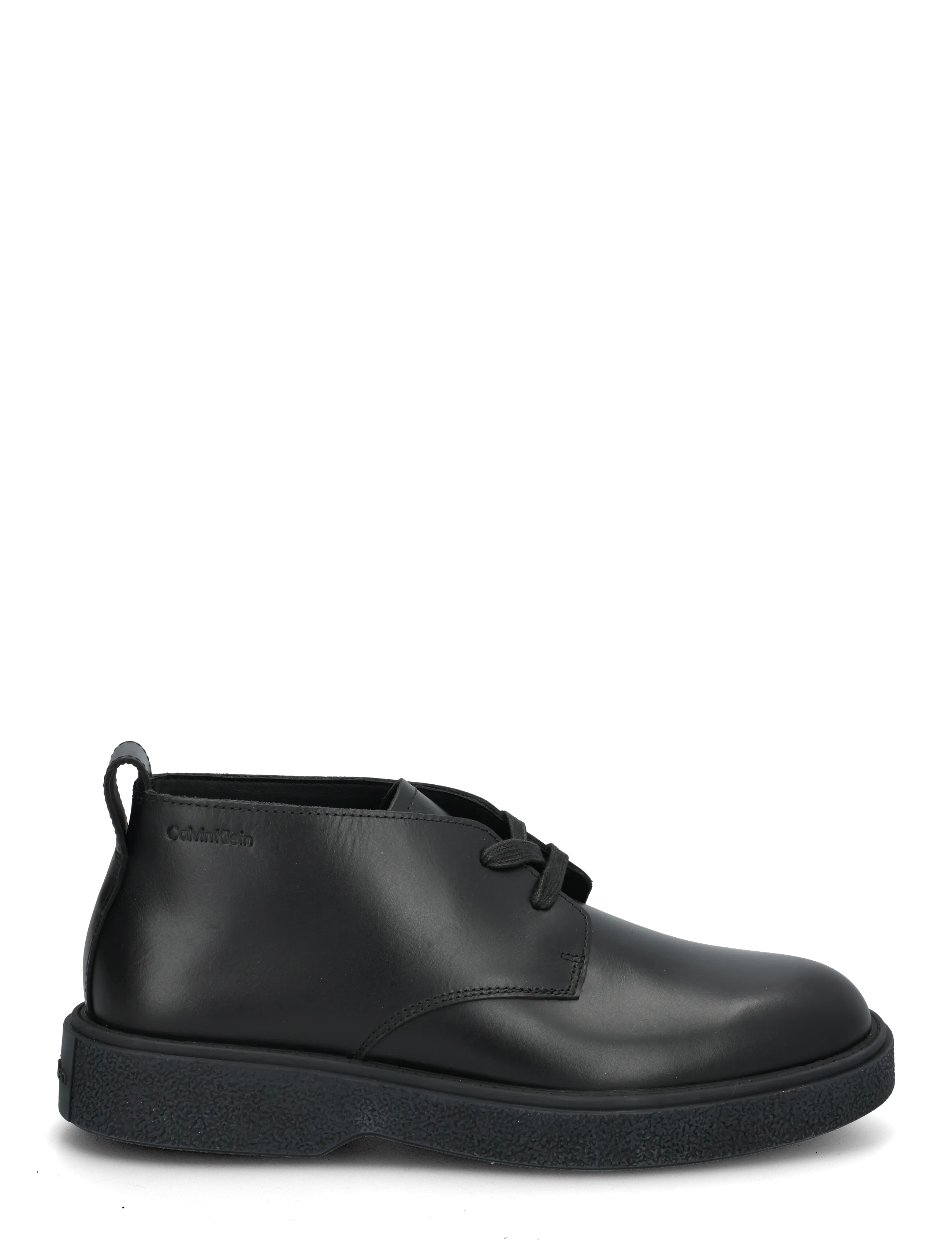 Calvin Klein - TEXT RUBBER DESERT BOOT LTH - chukka boots - triple black - 2