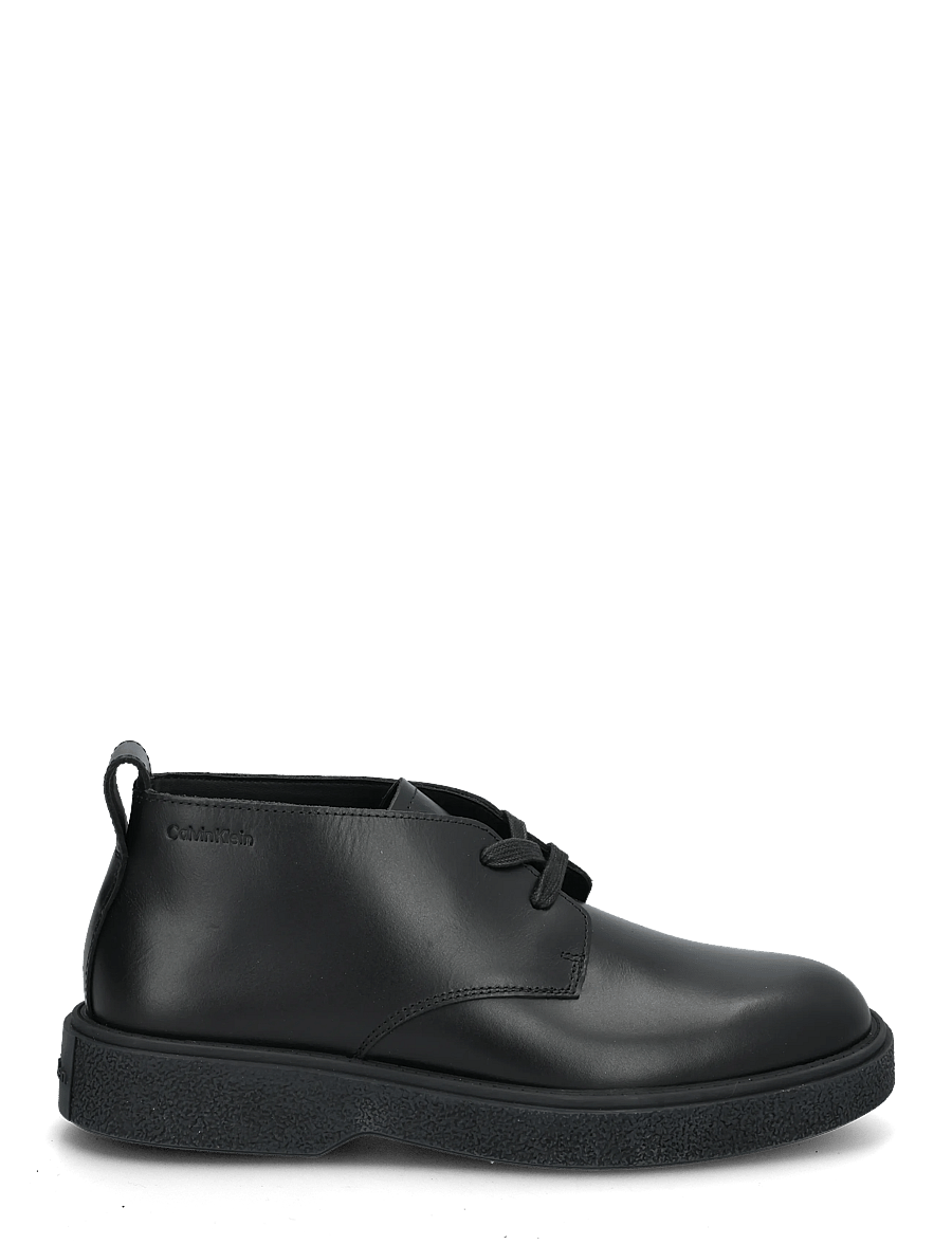 Calvin Klein - TEXT RUBBER DESERT BOOT LTH - chukka boots - triple black - 2