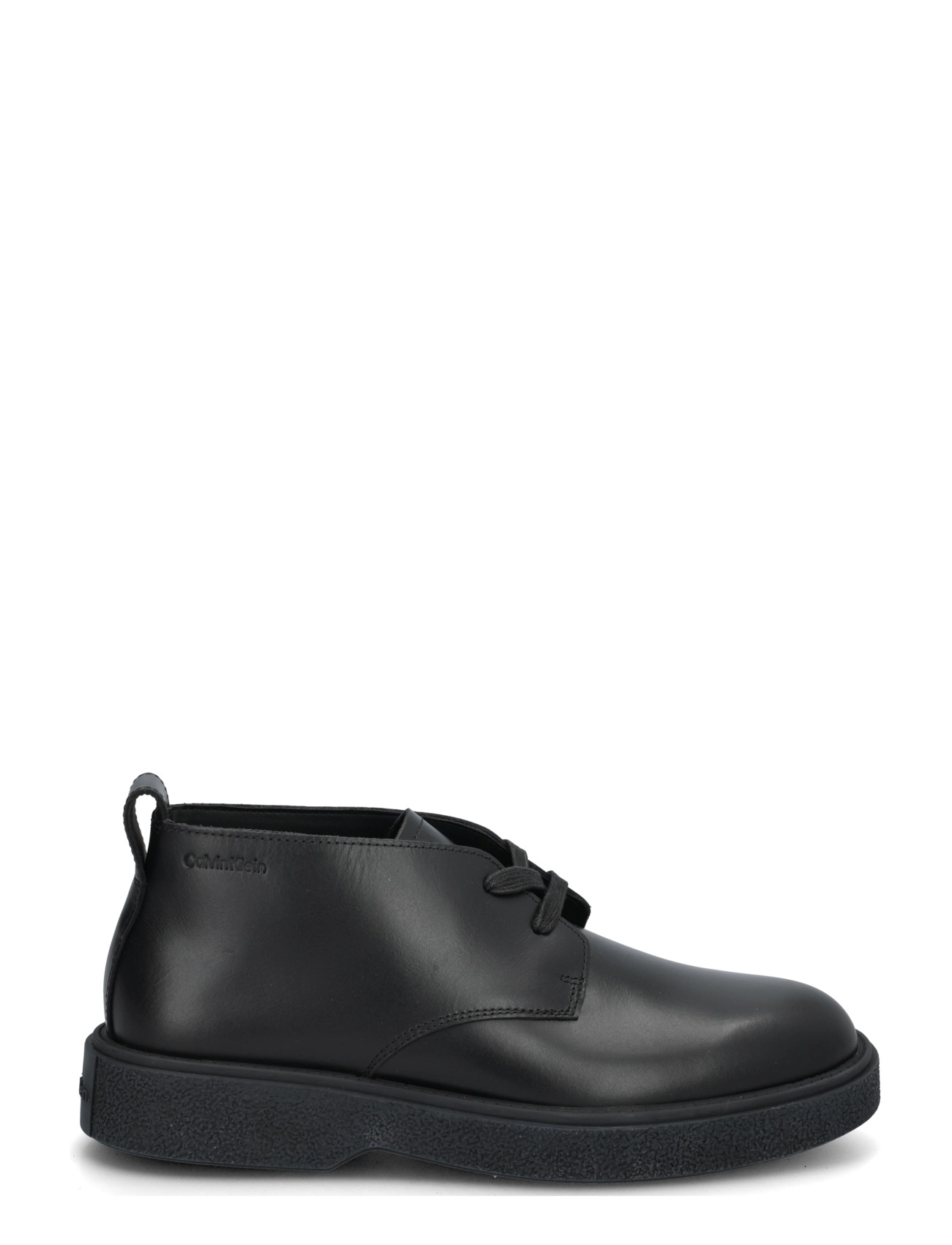 Calvin Klein - TEXT RUBBER DESERT BOOT LTH - chukka boots - triple black - 2