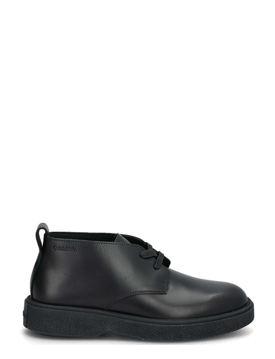 Calvin Klein - TEXT RUBBER DESERT BOOT LTH - chukka boots - triple black - 2