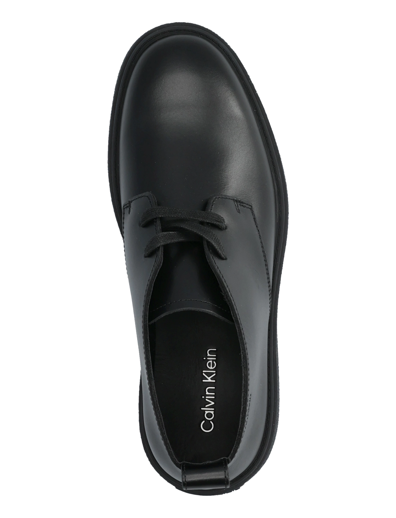 Calvin Klein - TEXT RUBBER DESERT BOOT LTH - chukka boots - triple black - 3
