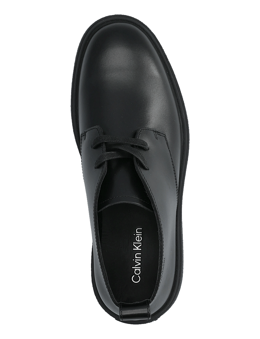Calvin Klein - TEXT RUBBER DESERT BOOT LTH - chukka boots - triple black - 3