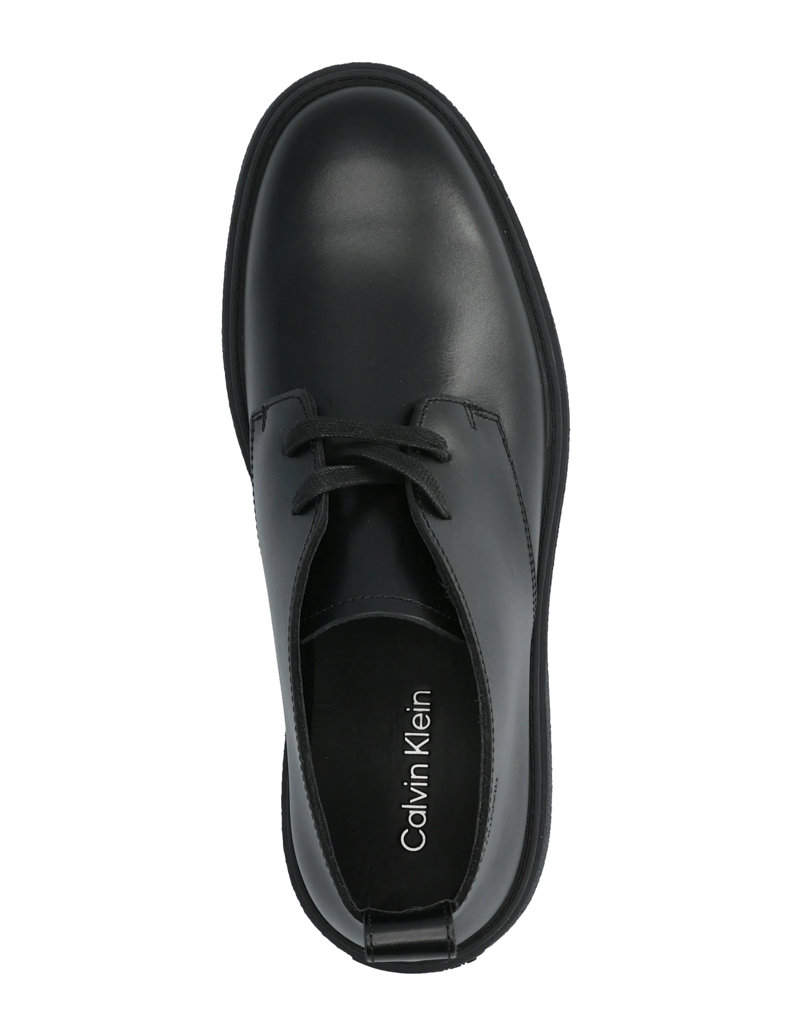 Calvin Klein - TEXT RUBBER DESERT BOOT LTH - chukka boots - triple black - 3