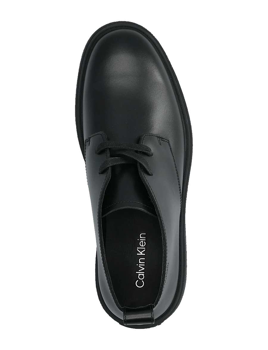 Calvin Klein - TEXT RUBBER DESERT BOOT LTH - chukka boots - triple black - 3