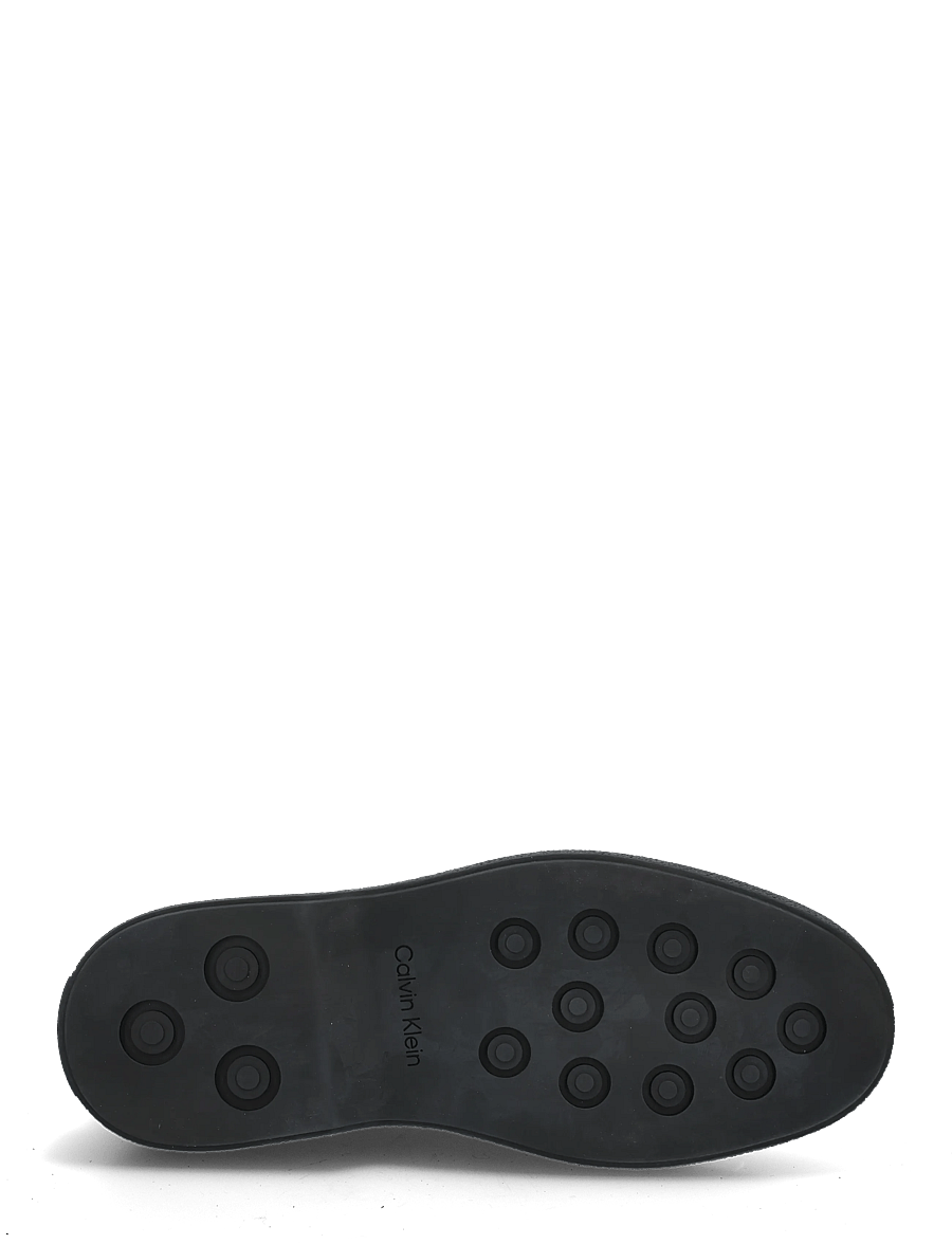 Calvin Klein - TEXT RUBBER DESERT BOOT LTH - chukka boots - triple black - 4