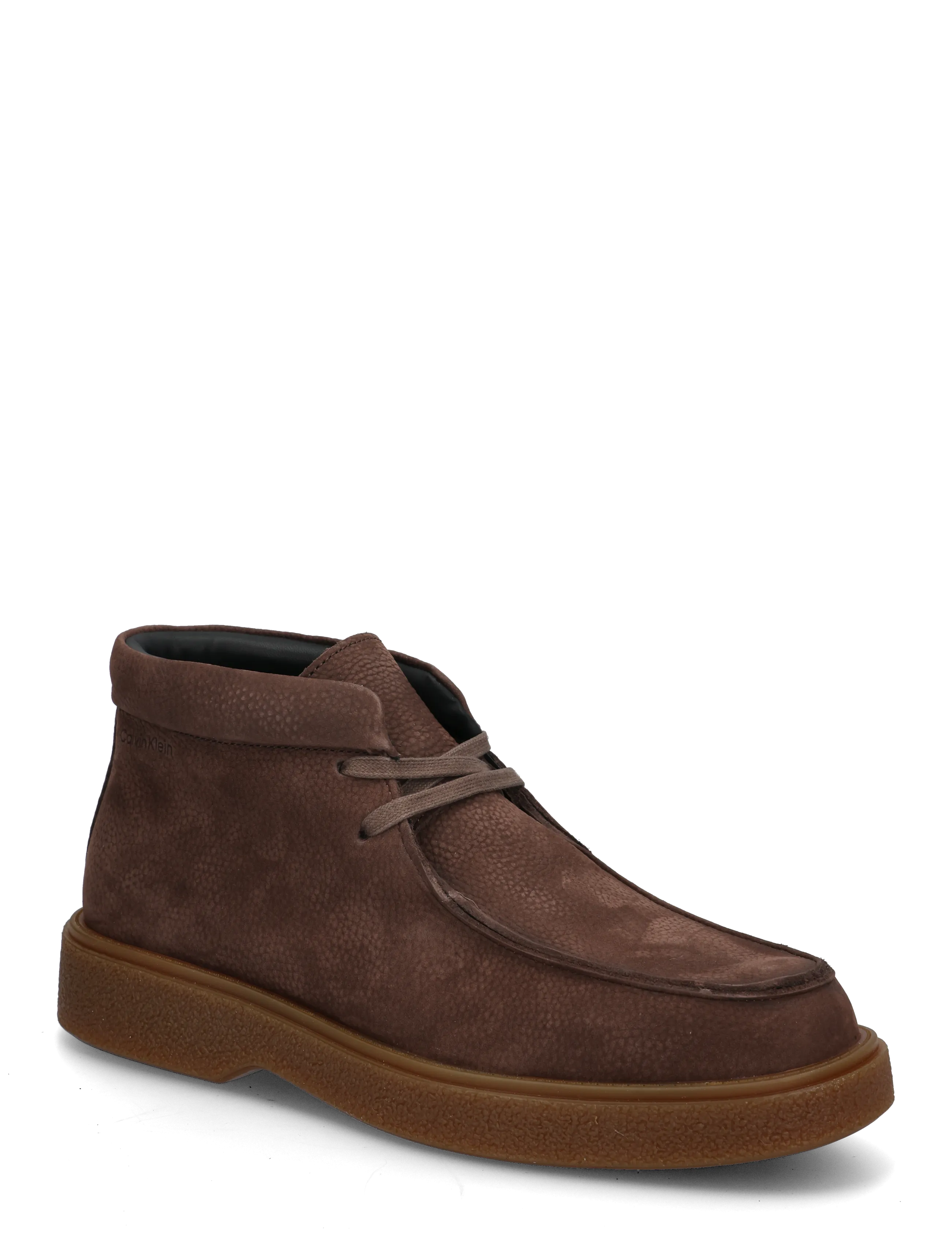 Calvin Klein TEXT RUBBER APRON BOOT NU - Shoes - MOCHA GUM / brown