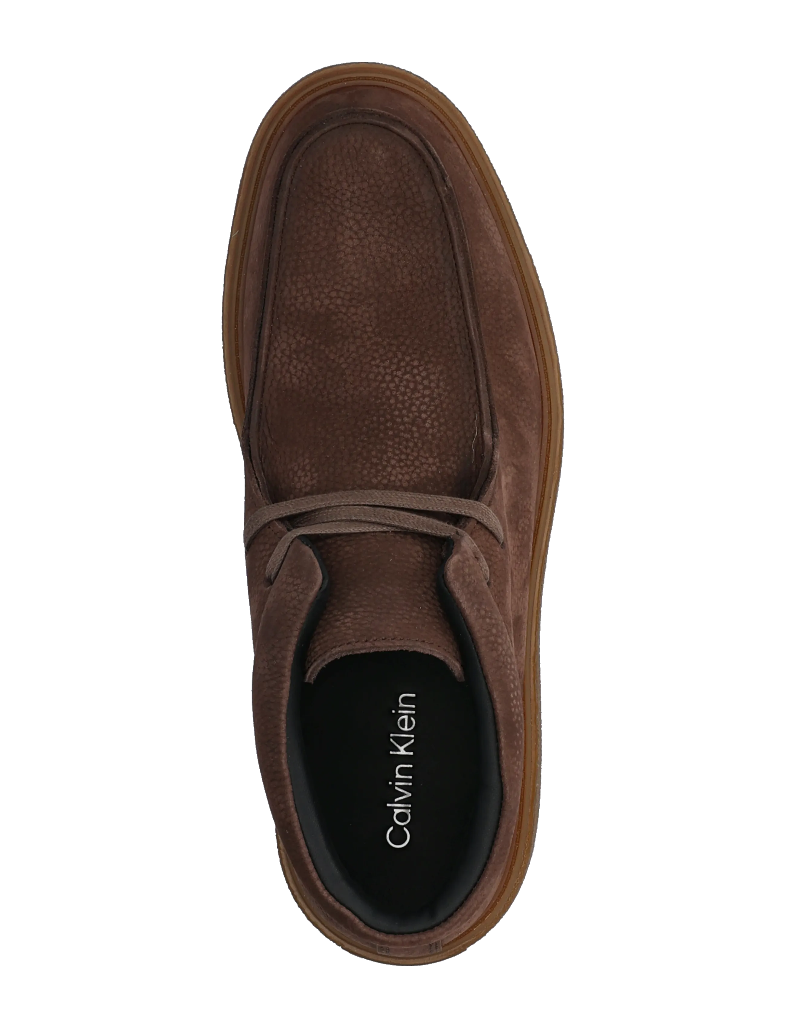 Calvin Klein - TEXT RUBBER APRON BOOT NU - chukka boots - mocha gum - 3