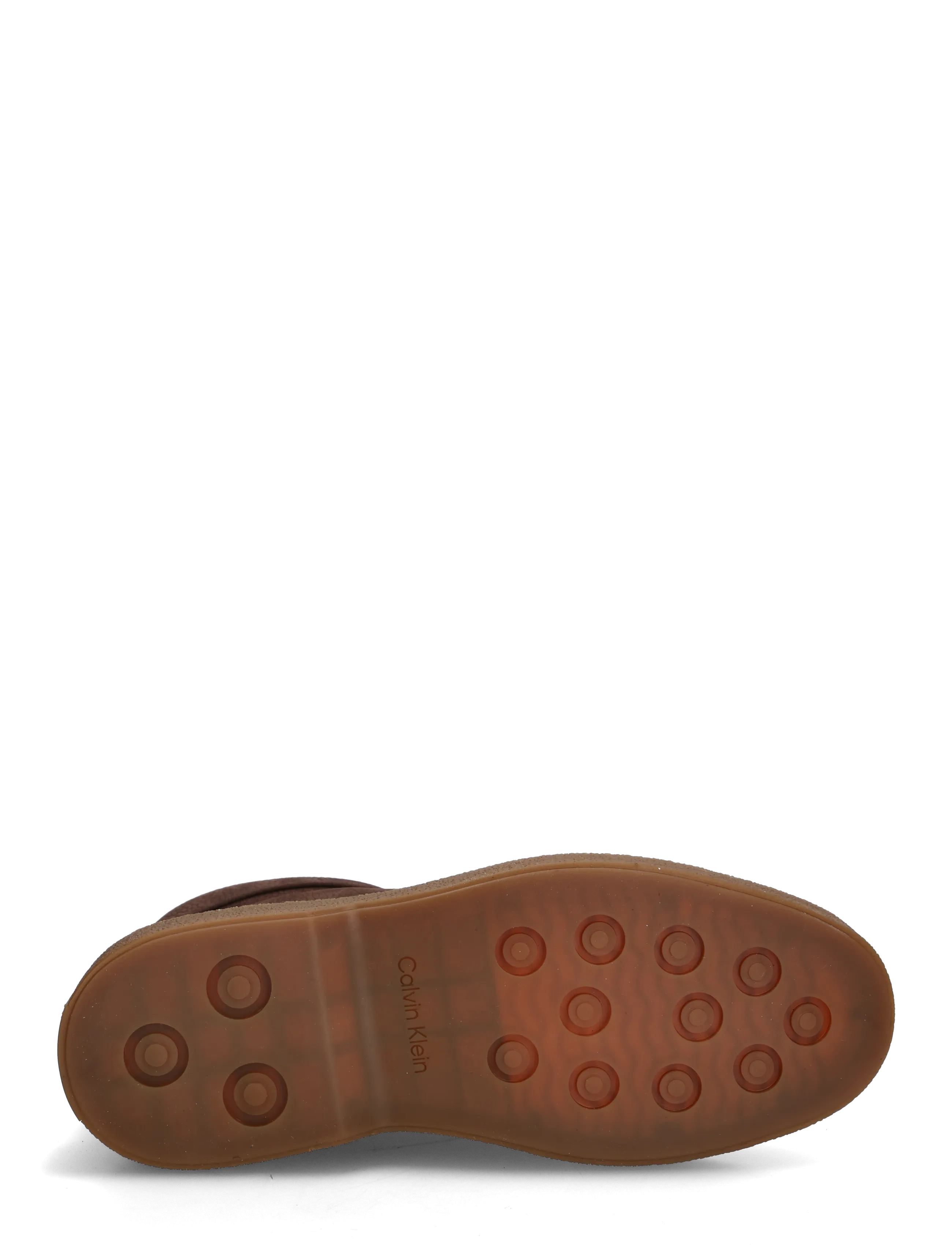 Calvin Klein - TEXT RUBBER APRON BOOT NU - chukka boots - mocha gum - 4