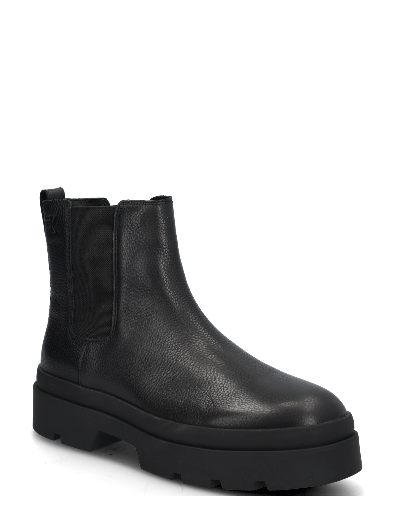 Calvin Klein LUGGED CHELSEA BOOT TU LTH - Schuhe - TRIPLE BLACK / black