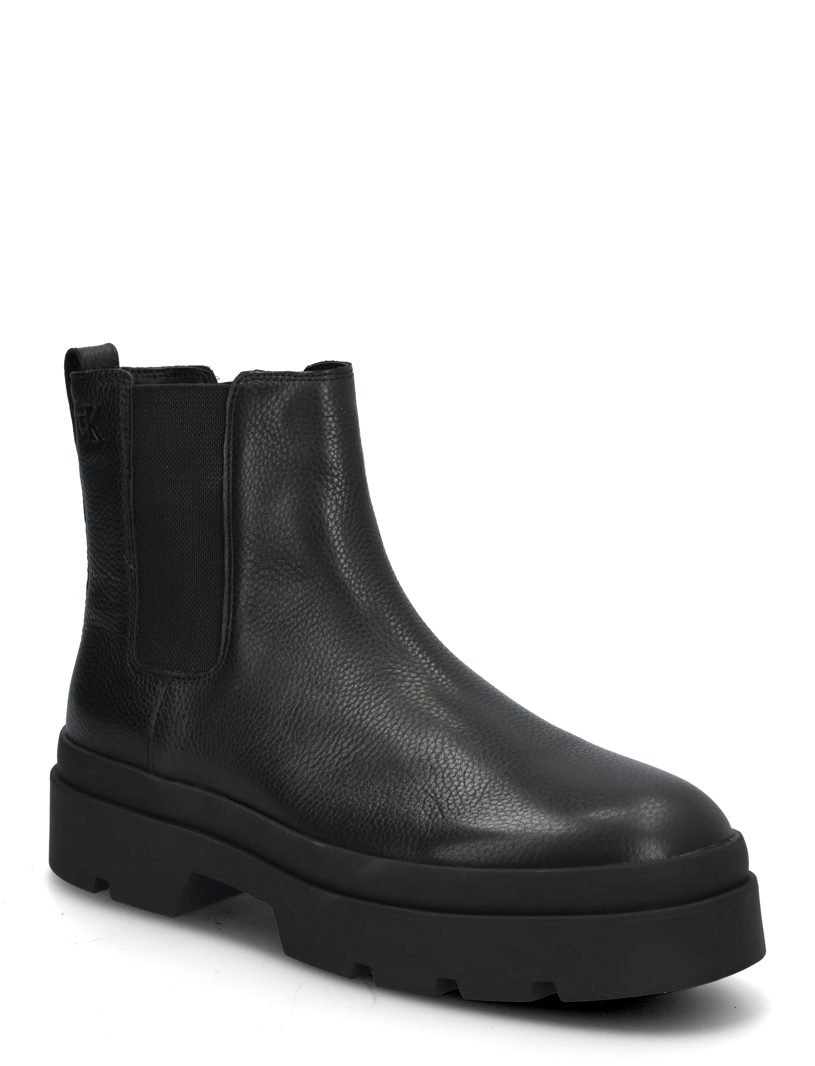 Calvin Klein LUGGED CHELSEA BOOT TU LTH - Shoes - TRIPLE BLACK / black