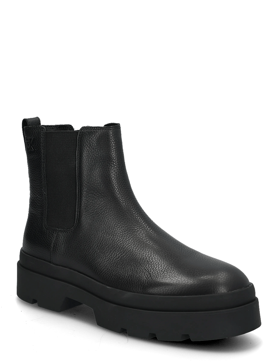 Calvin Klein - LUGGED CHELSEA BOOT TU LTH - chelsea boots - triple black - 0