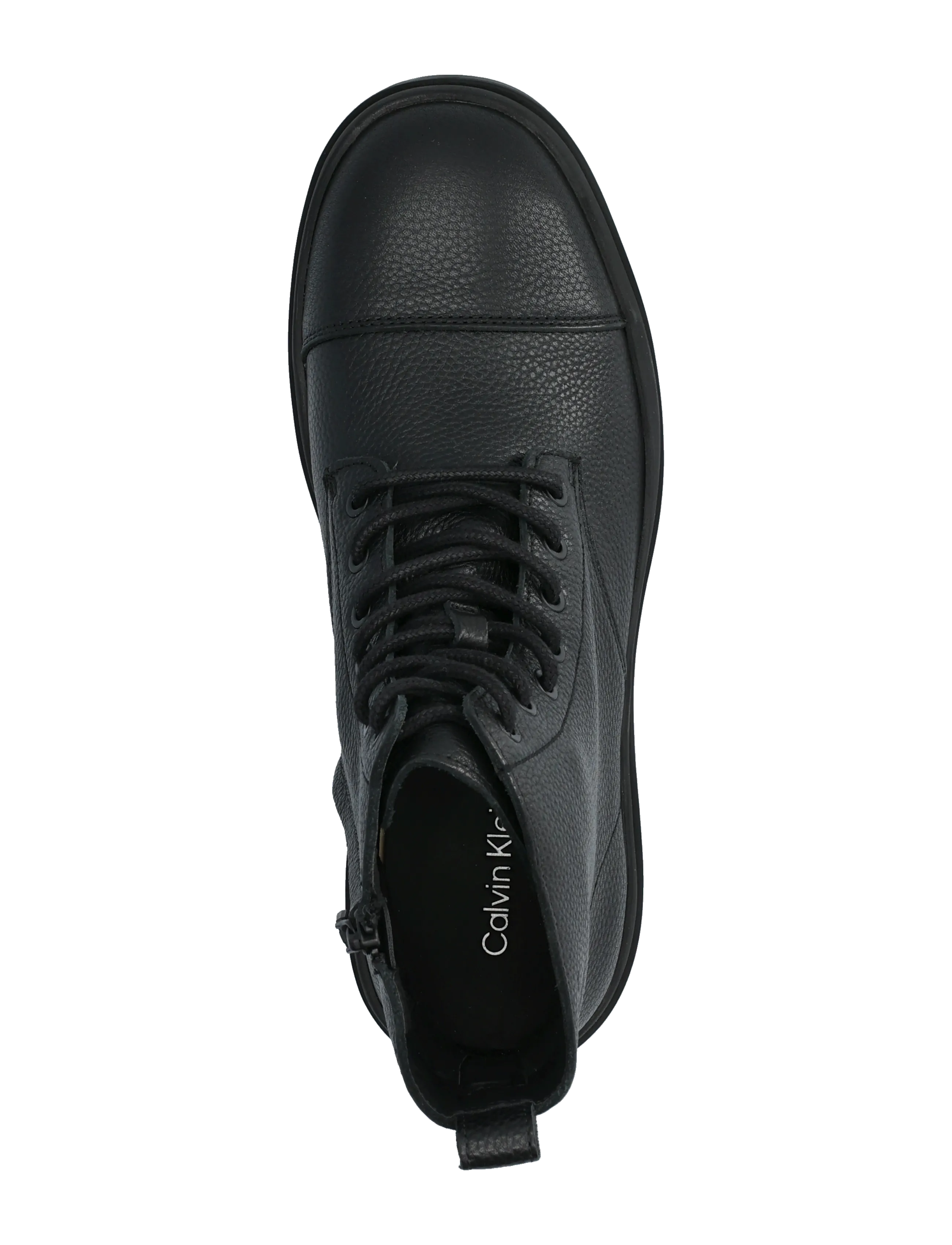 Calvin Klein - LUGGED MID LACE UP TC TU LTH - snørestøvler - triple black - 3