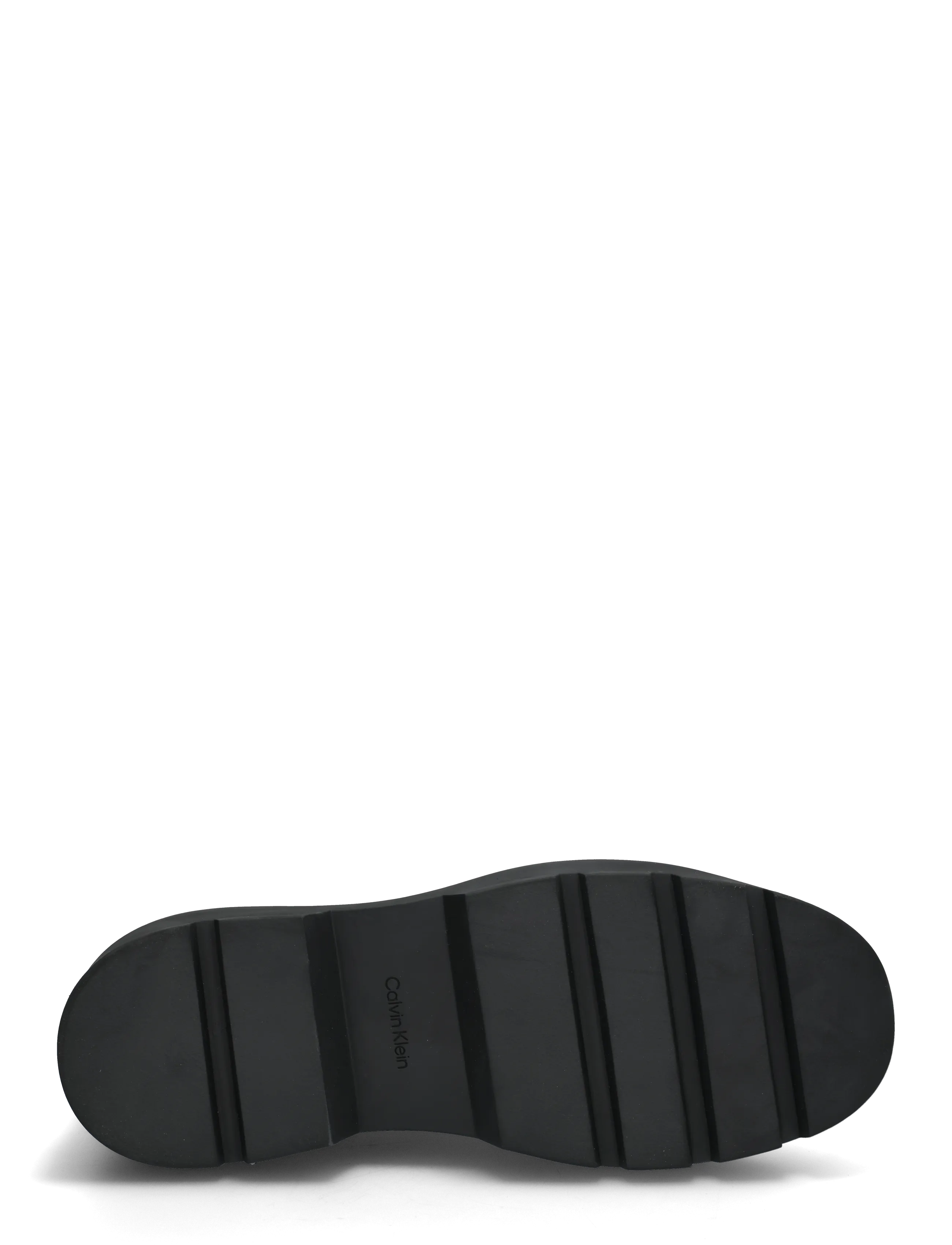 Calvin Klein - LUGGED MID LACE UP TC TU LTH - snørestøvler - triple black - 4
