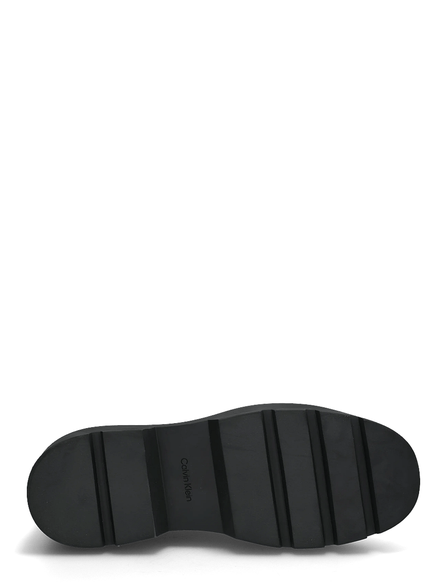 Calvin Klein - LUGGED MID LACE UP TC TU LTH - snørestøvler - triple black - 4