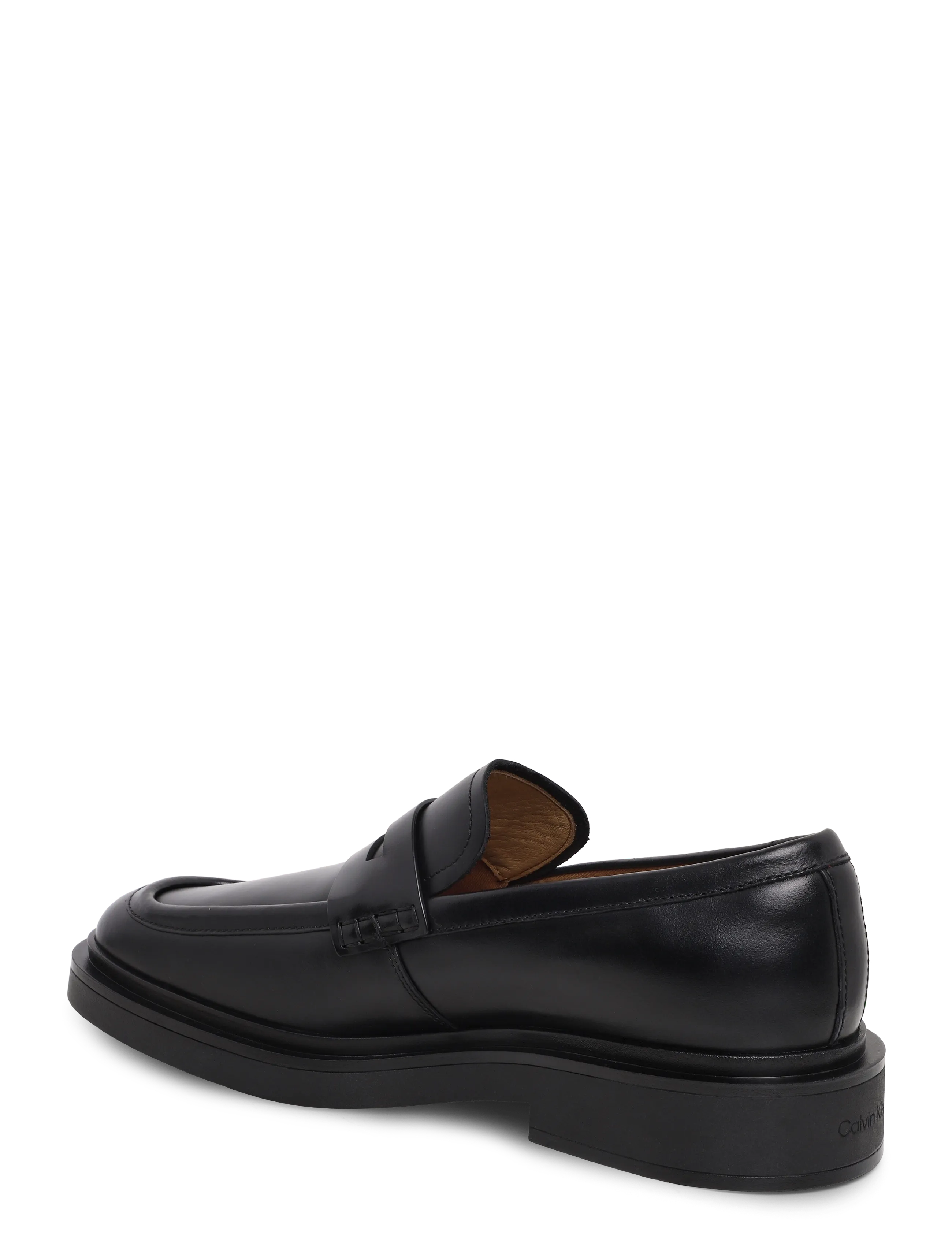 Calvin Klein - SQ RUBBER BAND LOAFER WAX LTH - loafer-jalanõud - triple black - 1