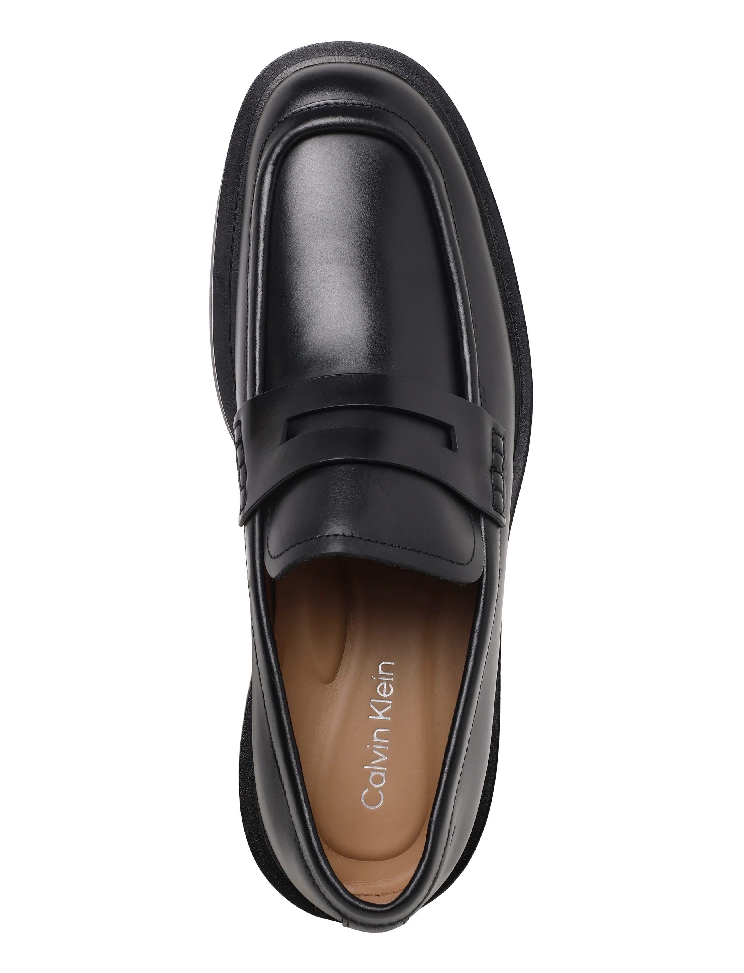 Calvin Klein - SQ RUBBER BAND LOAFER WAX LTH - loafer-jalanõud - triple black - 2