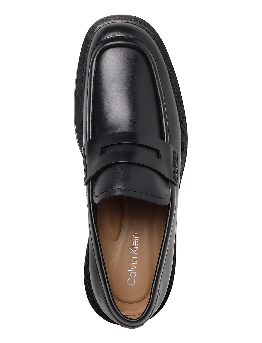 Calvin Klein - SQ RUBBER BAND LOAFER WAX LTH - loafer-jalanõud - triple black - 2