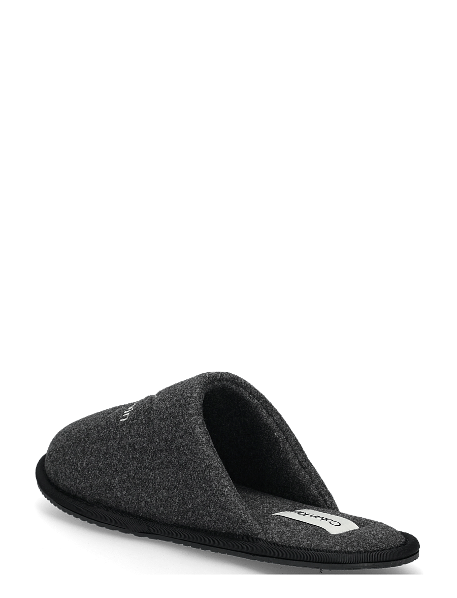 Calvin Klein - HOTEL SLIPPER MONOLOGO FELT - slippers - triple black - 1