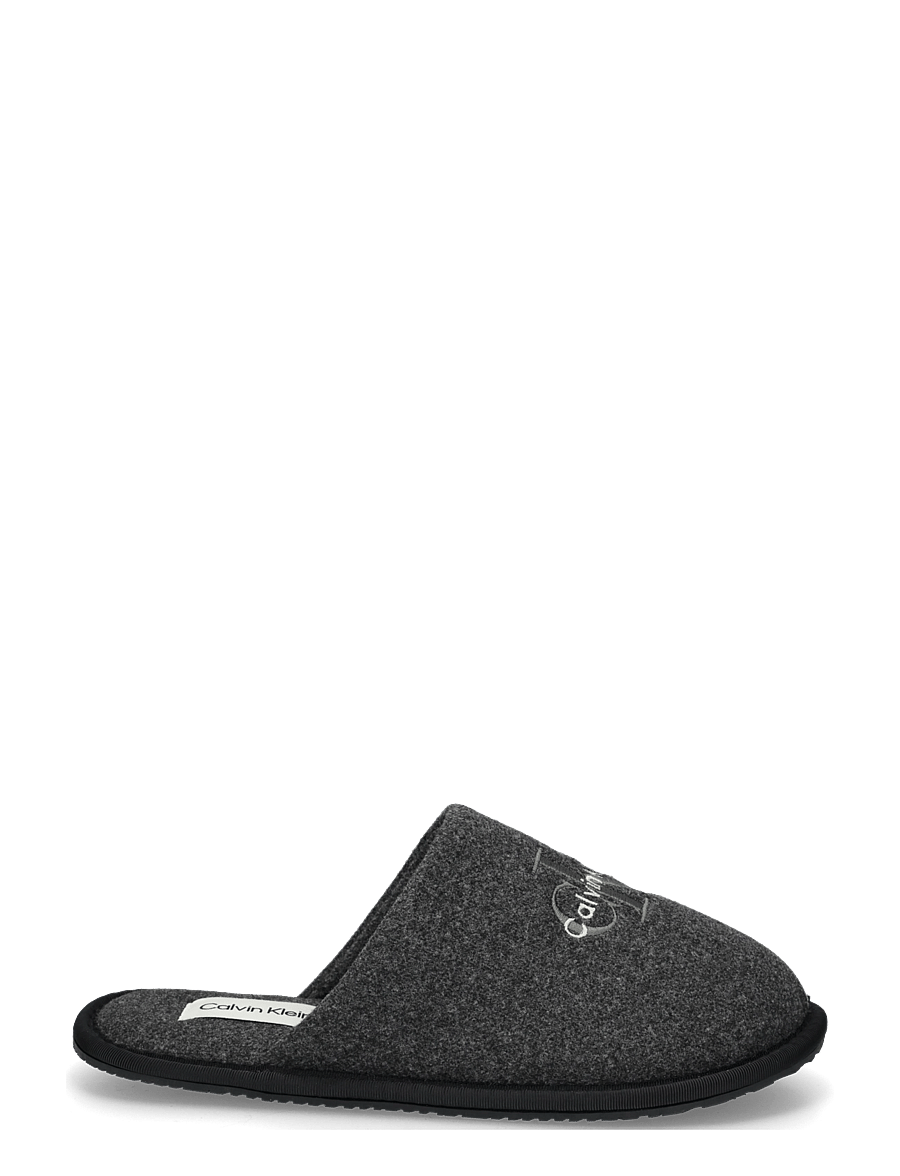 Calvin Klein - HOTEL SLIPPER MONOLOGO FELT - slippers - triple black - 2
