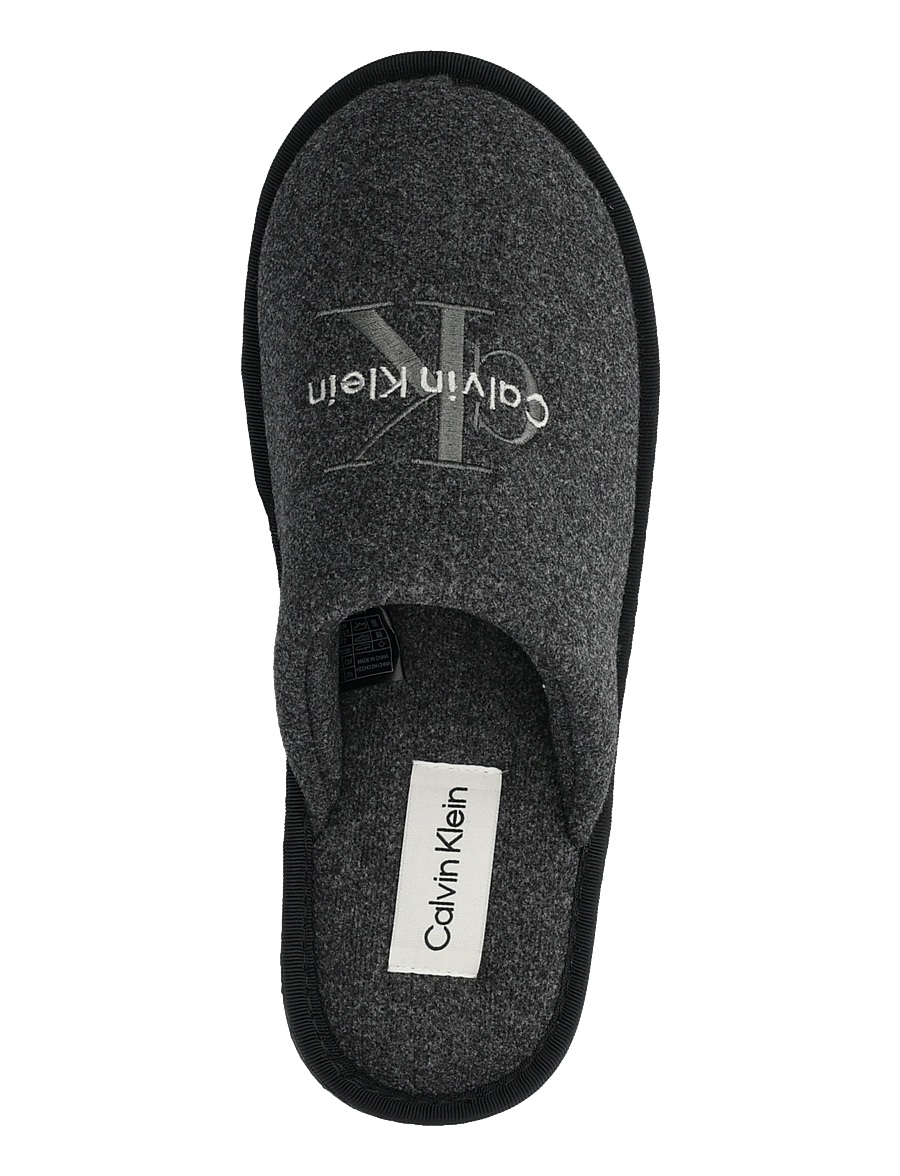 Calvin Klein - HOTEL SLIPPER MONOLOGO FELT - slippers - triple black - 3