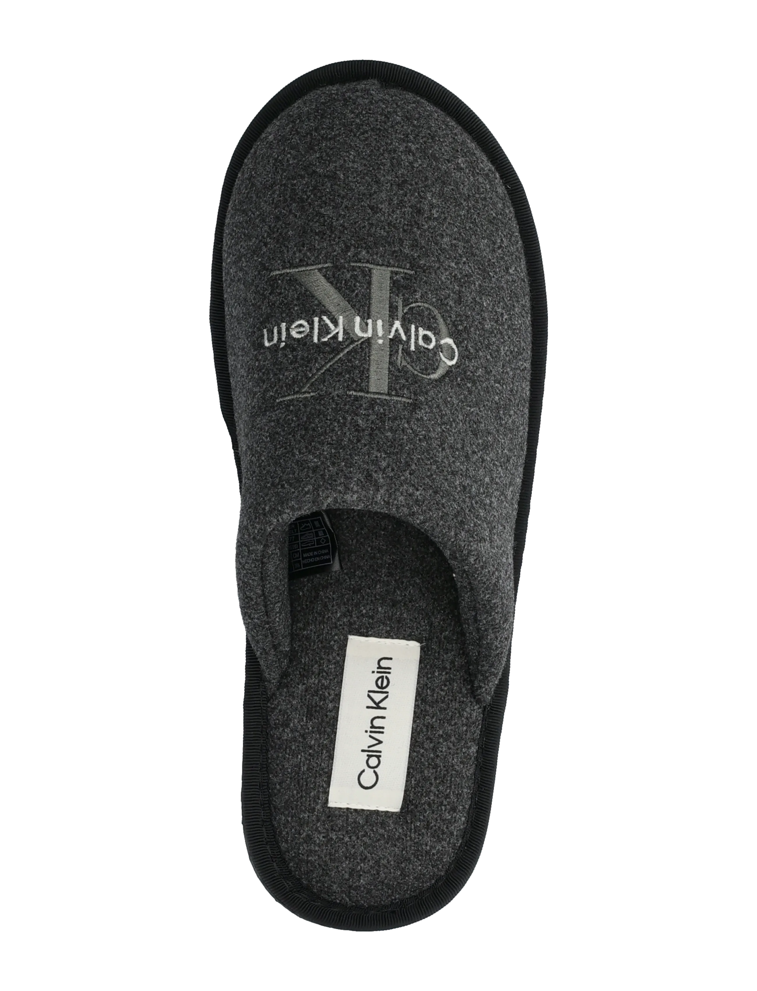 Calvin Klein - HOTEL SLIPPER MONOLOGO FELT - inneskor - triple black - 3