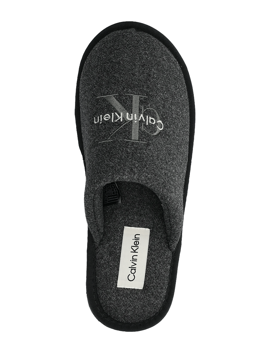 Calvin Klein - HOTEL SLIPPER MONOLOGO FELT - inneskor - triple black - 3