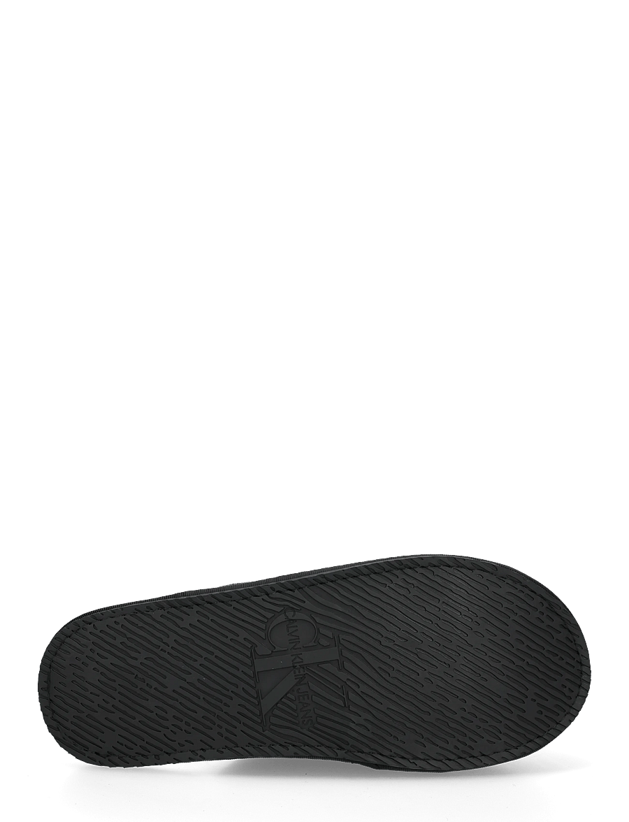 Calvin Klein - HOTEL SLIPPER MONOLOGO FELT - inneskor - triple black - 4