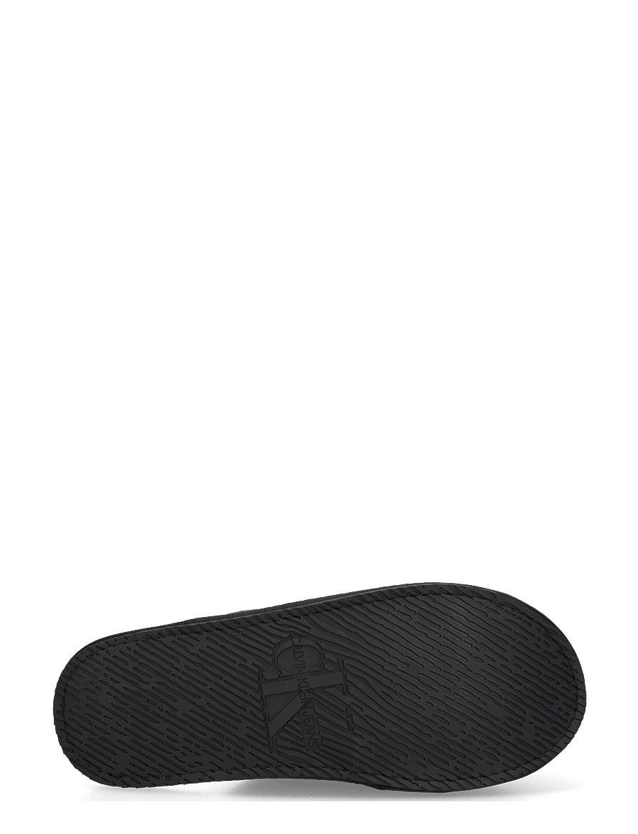 Calvin Klein - HOTEL SLIPPER MONOLOGO FELT - slippers - triple black - 4