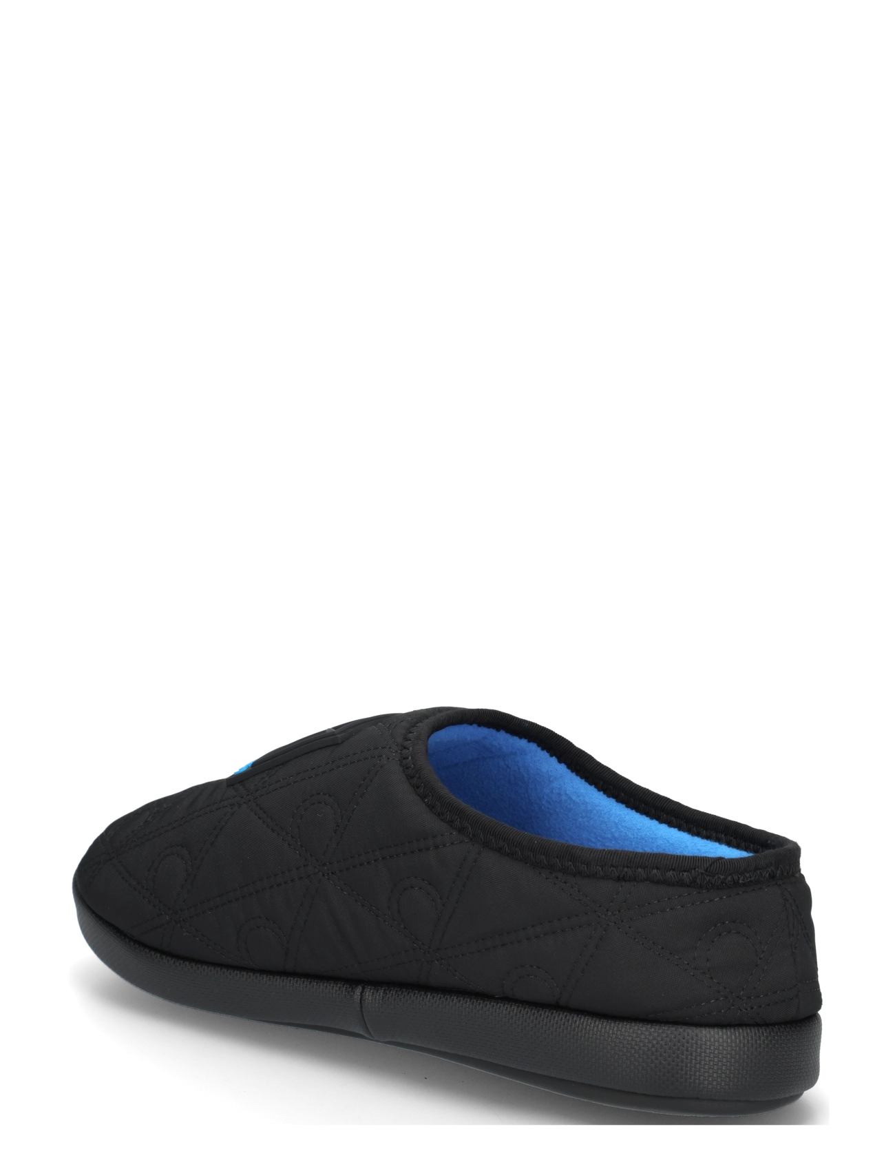 Calvin Klein - HOME SLIPPER QUILTED RIP EMBLEM - slippers - black diveblue - 1