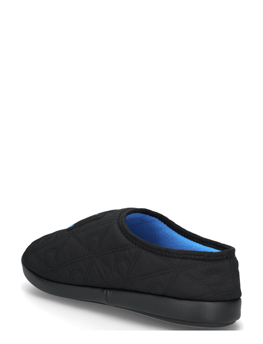 Calvin Klein - HOME SLIPPER QUILTED RIP EMBLEM - slippers - black diveblue - 1