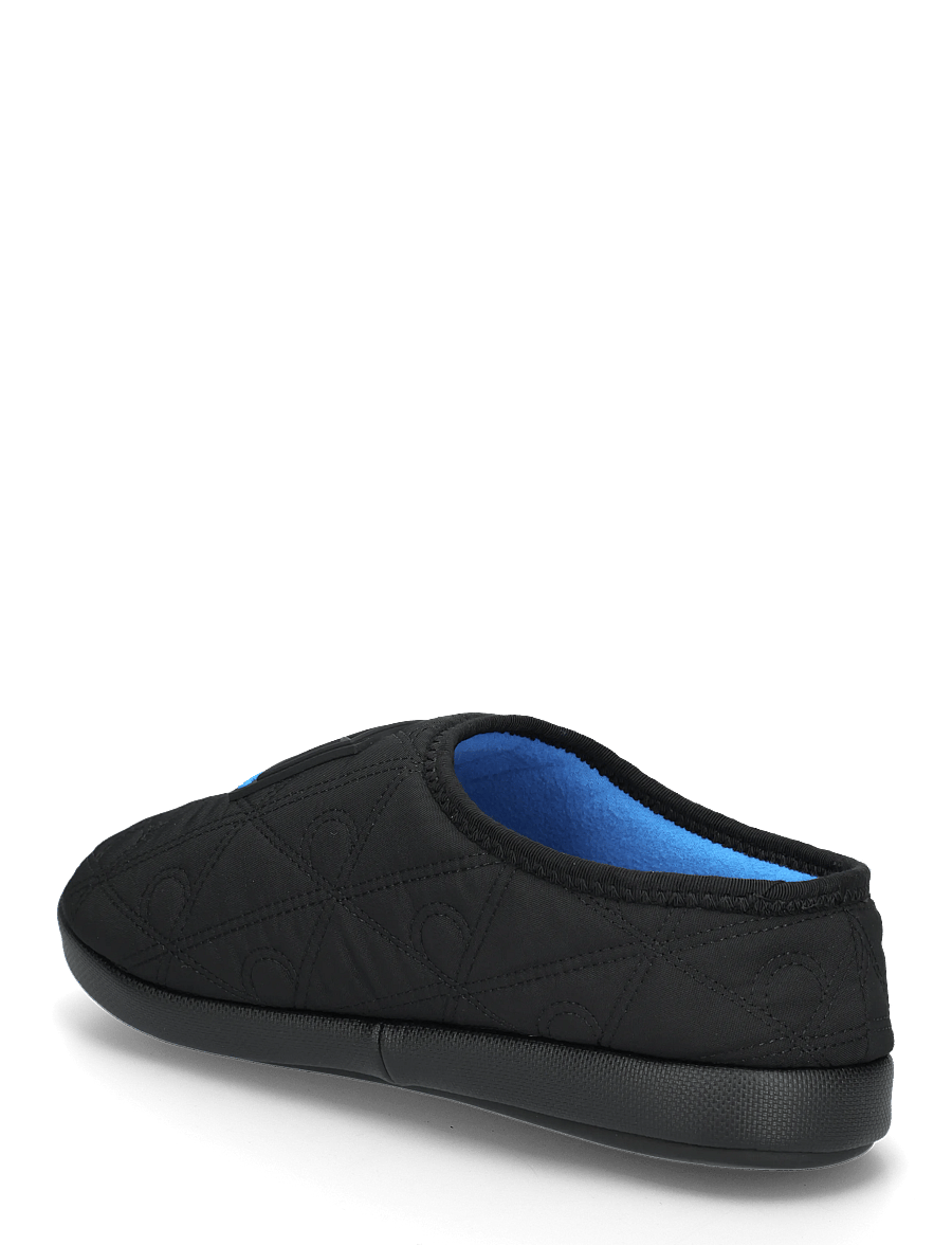 Calvin Klein - HOME SLIPPER QUILTED RIP EMBLEM - inneskor - black diveblue - 1