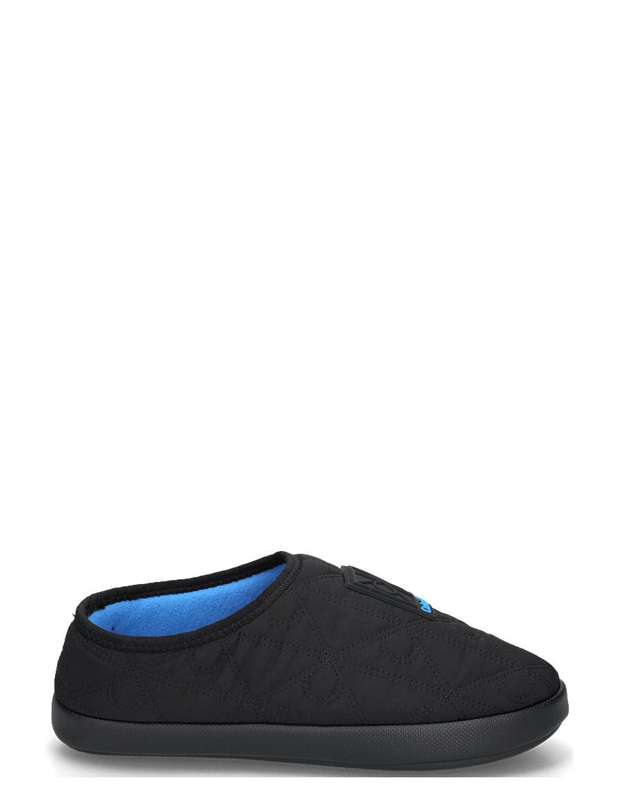Calvin Klein - HOME SLIPPER QUILTED RIP EMBLEM - slippers - black diveblue - 2
