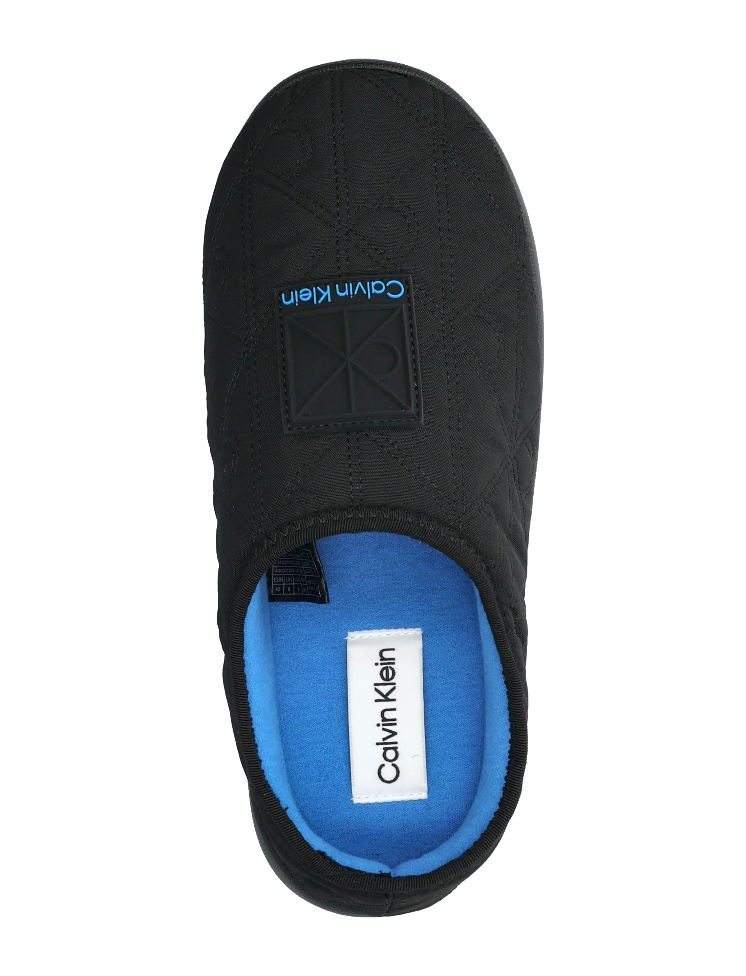 Calvin Klein - HOME SLIPPER QUILTED RIP EMBLEM - inneskor - black diveblue - 3