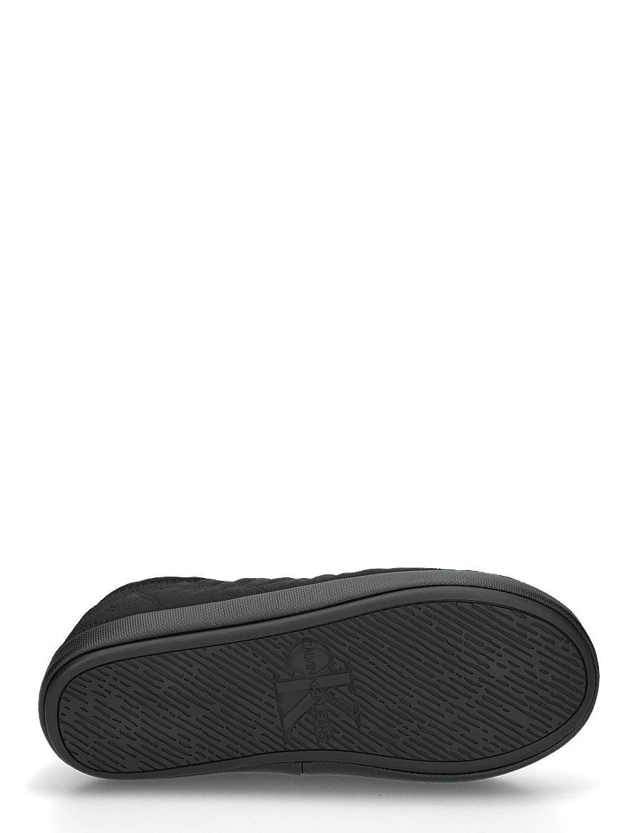 Calvin Klein - HOME SLIPPER QUILTED RIP EMBLEM - inneskor - black diveblue - 4