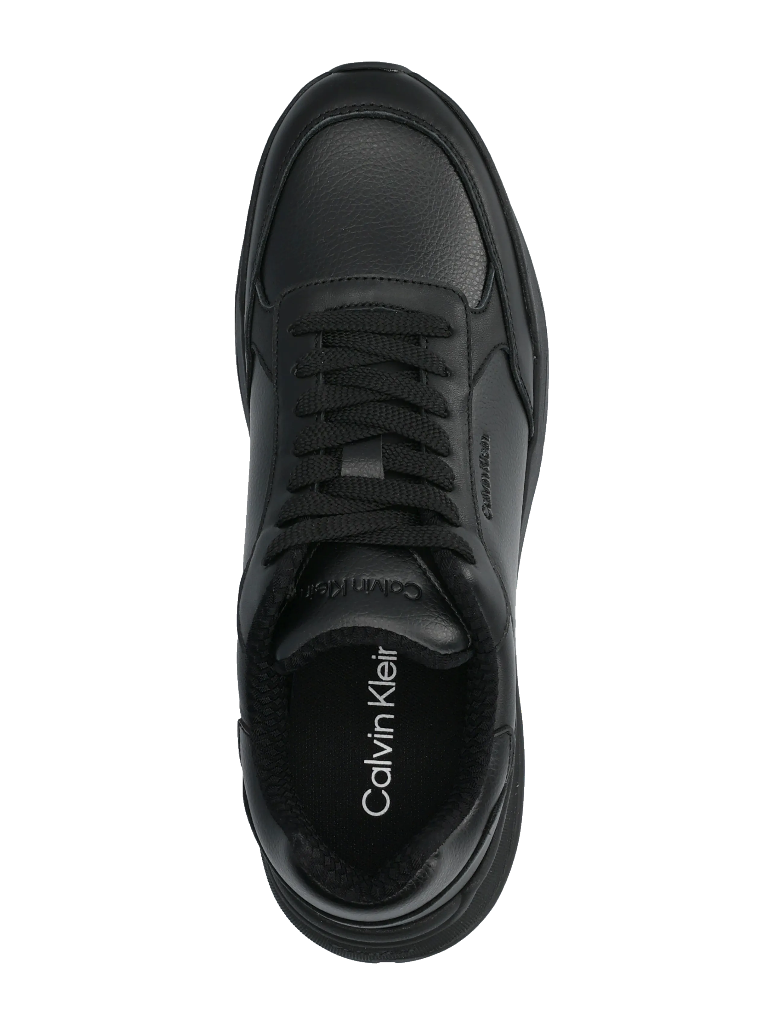 Calvin Klein - CITY RUNNER LACEUP LTH MIX - sneaker - triple black - 3
