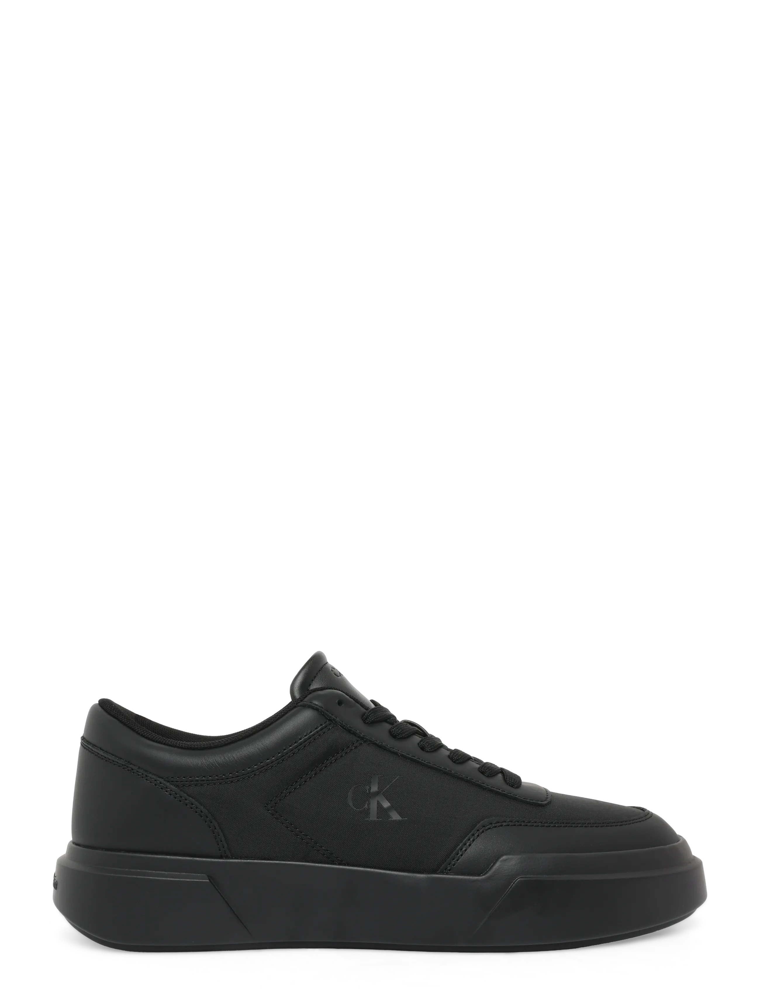 Calvin Klein - CHUNKY CUPS LACEUP OXF MIX MAT - triple black - 2