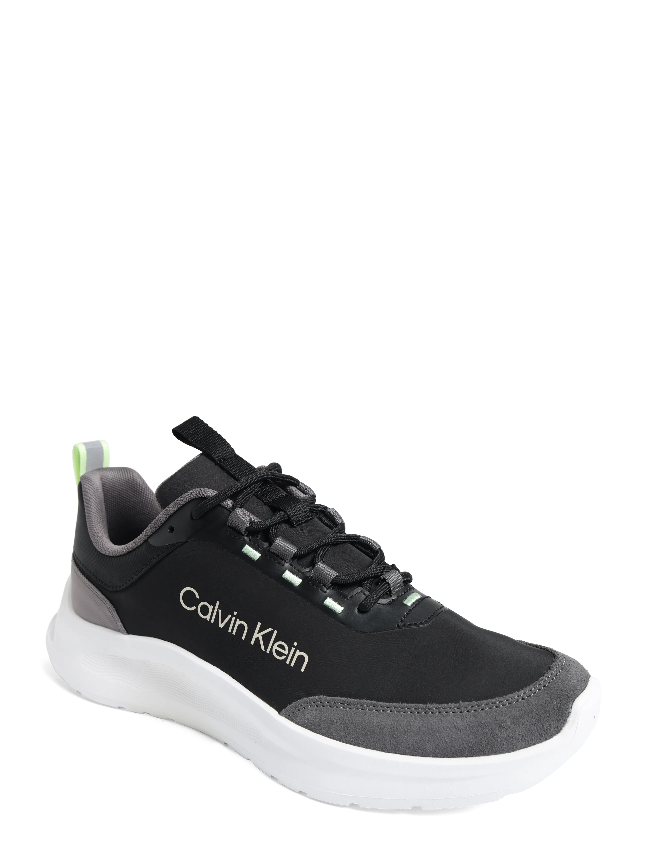 Calvin Klein LIGHT EVA RUNN ESS LACEUP NY-SU - Vis alt - BLACK GRANITE GRAY WHITE GREEN / black