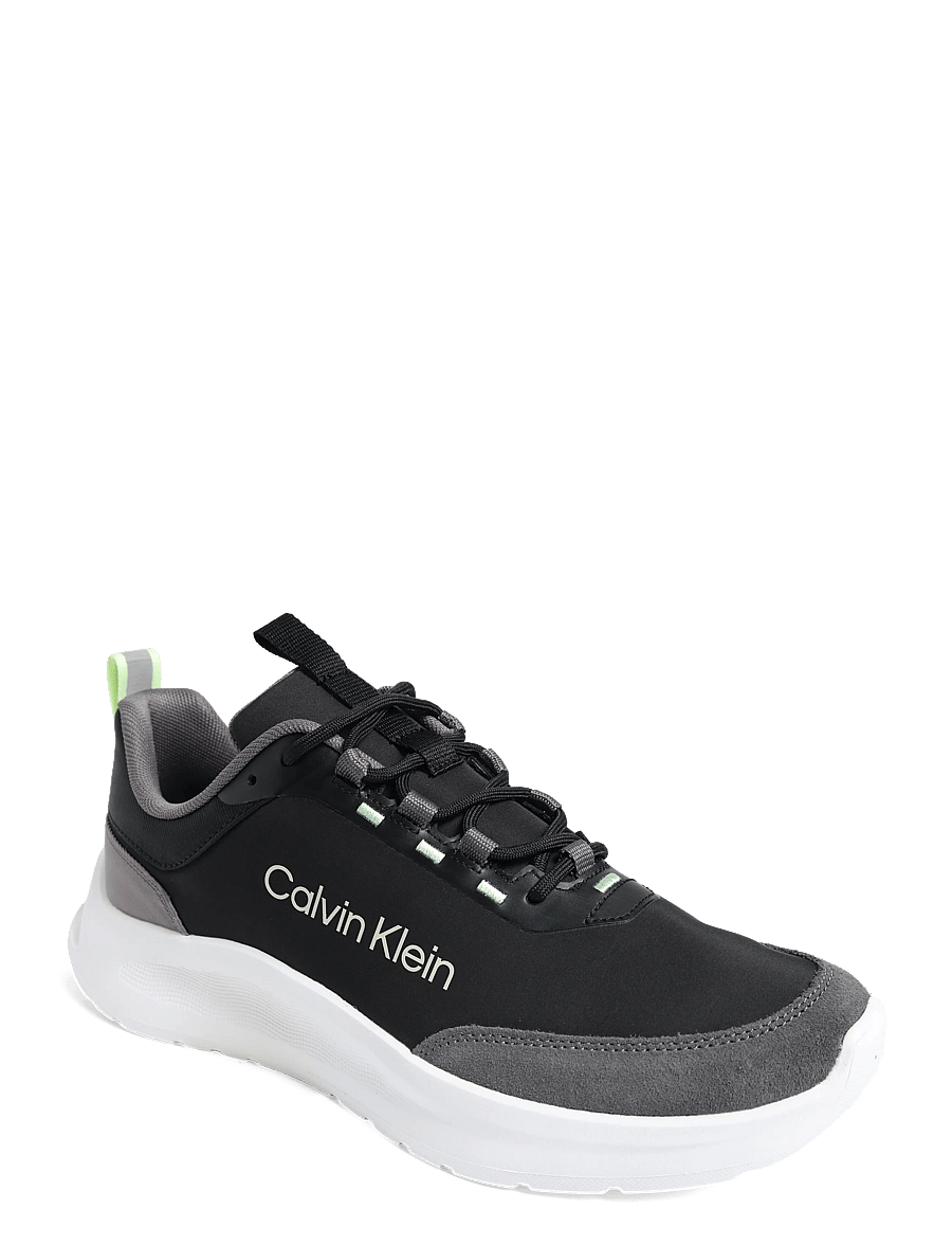 Calvin Klein - LIGHT EVA RUNN ESS LACEUP NY-SU - madala säärega - black granite gray white green - 0