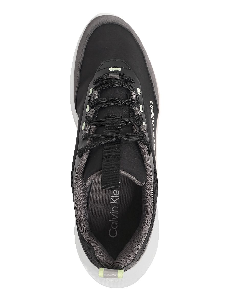 Calvin Klein - LIGHT EVA RUNN ESS LACEUP NY-SU - madala säärega - black granite gray white green - 3