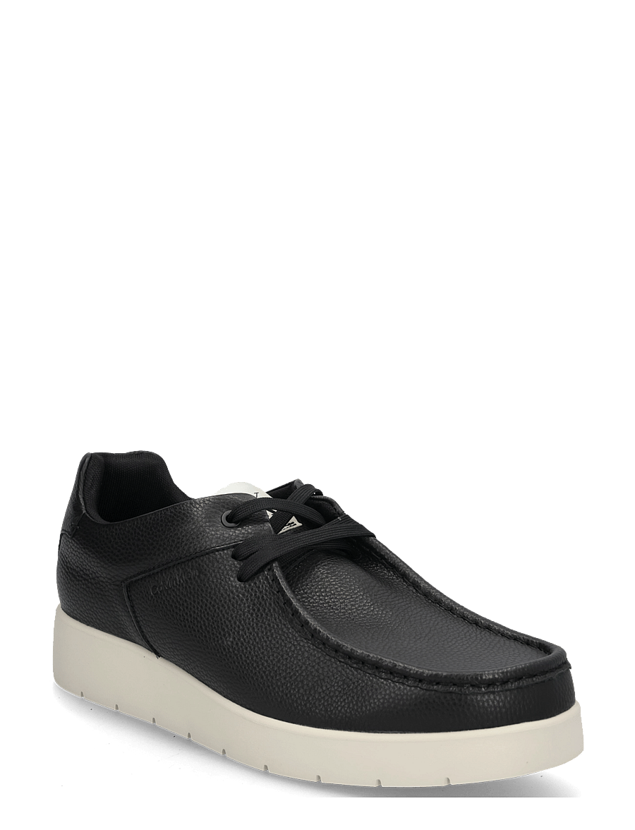 Calvin Klein - HYBRID CITY LUG CK APRON T LTH - moc toe sko - black dk ecru - 0