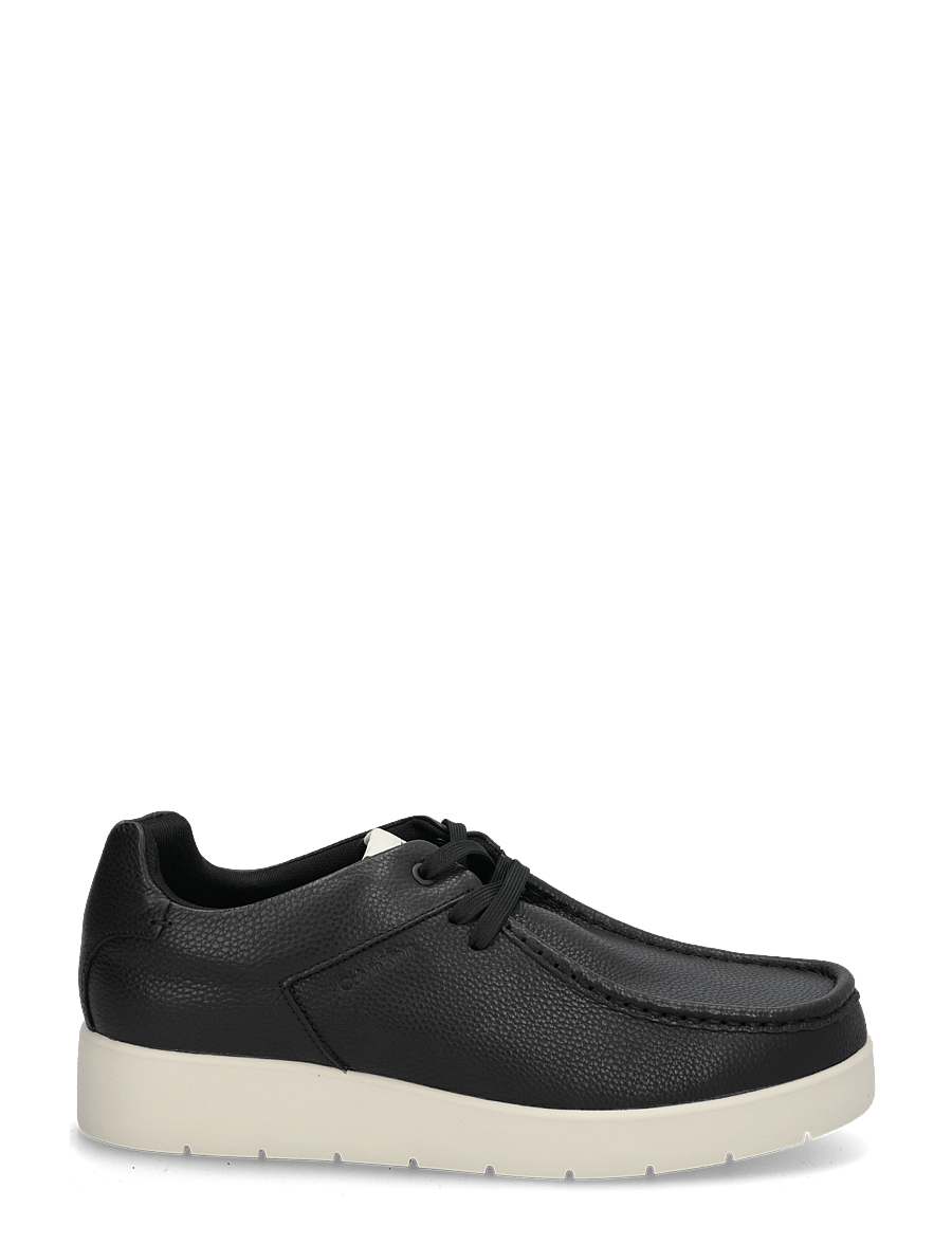 Calvin Klein - HYBRID CITY LUG CK APRON T LTH - moc toe sko - black dk ecru - 2