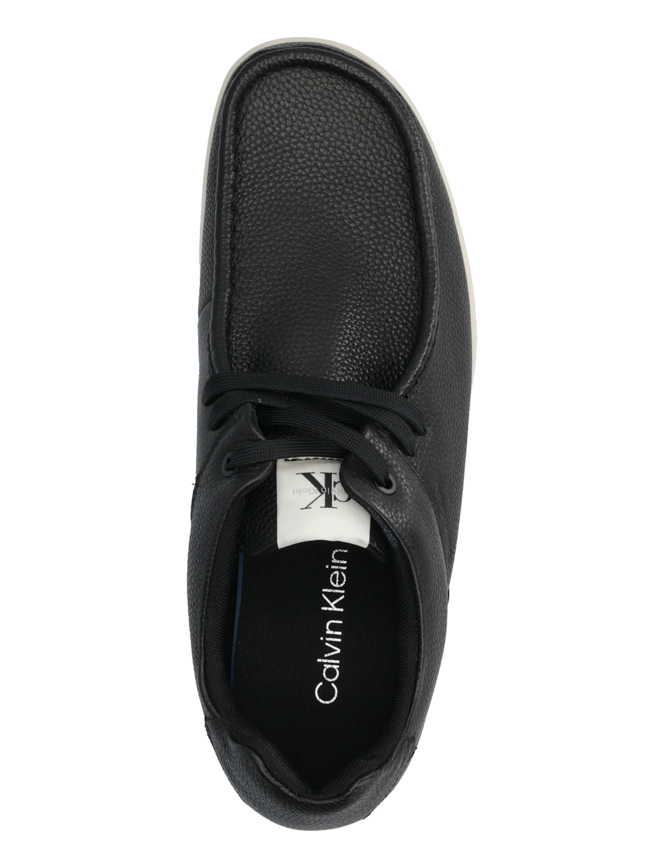 Calvin Klein - HYBRID CITY LUG CK APRON T LTH - moc toe sko - black dk ecru - 3