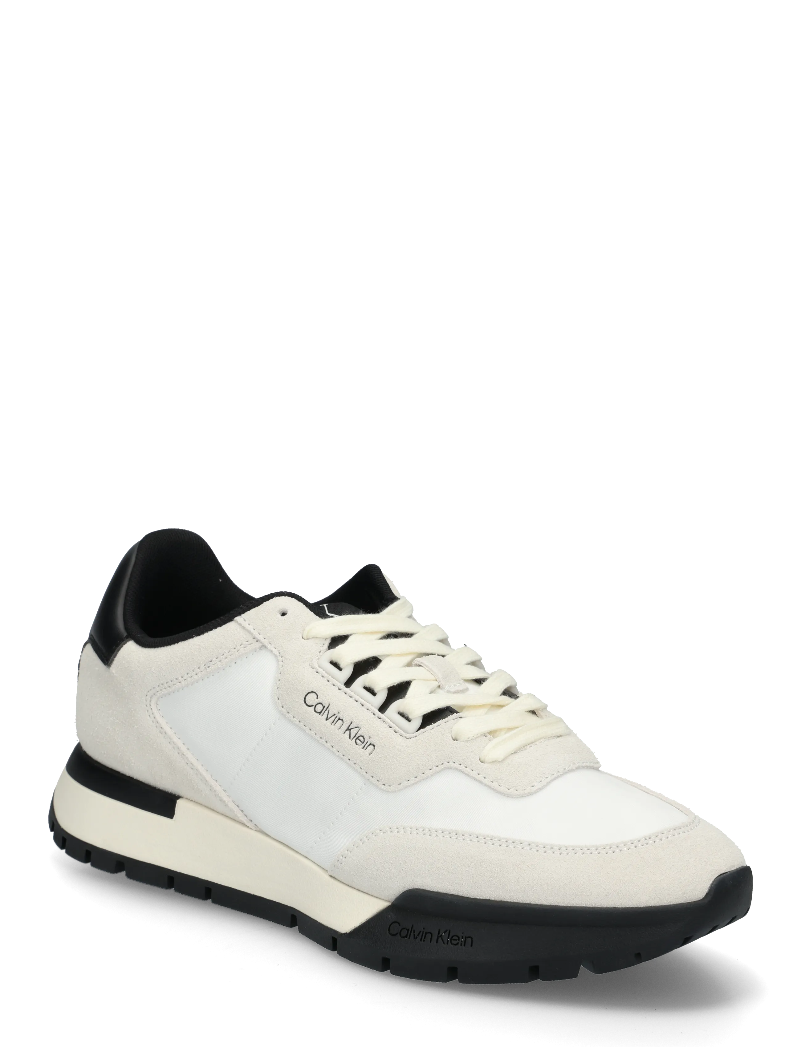 Calvin Klein TOOTHY RUNNER LACEUP SU-NY - Schuhe - BRIGHT WHITE MARSHMALLOW BLACK / white