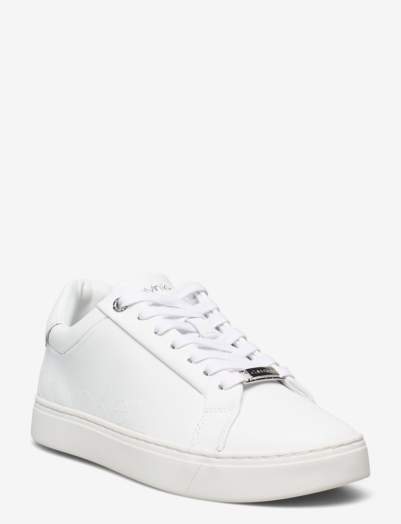 Calvin Klein - CUPSOLE LACE UP LOGO - triple white - 0