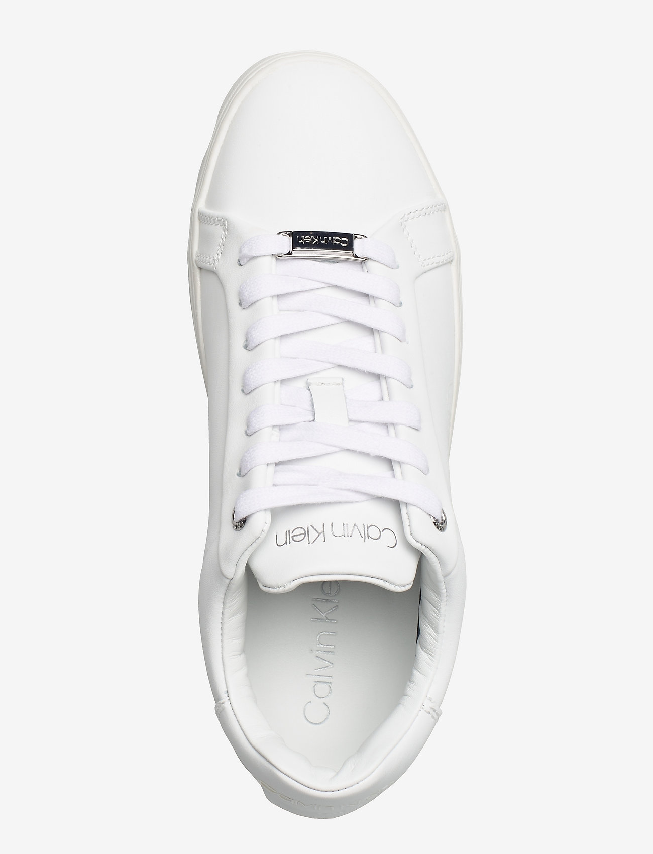 Calvin Klein - CUPSOLE LACE UP LOGO - triple white - 3