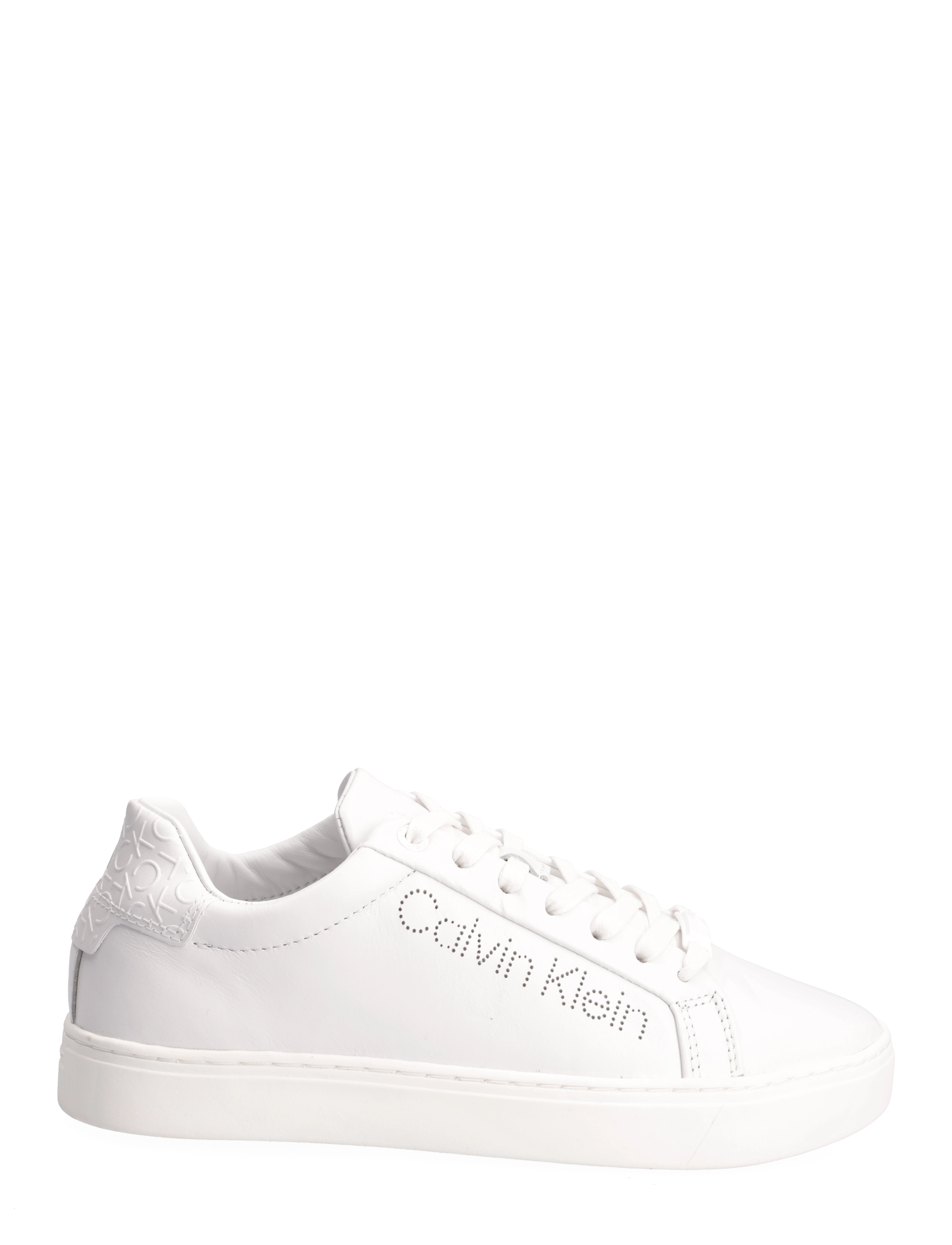 Calvin Klein - CUPSOLE LACE UP PERF - triple white - 1