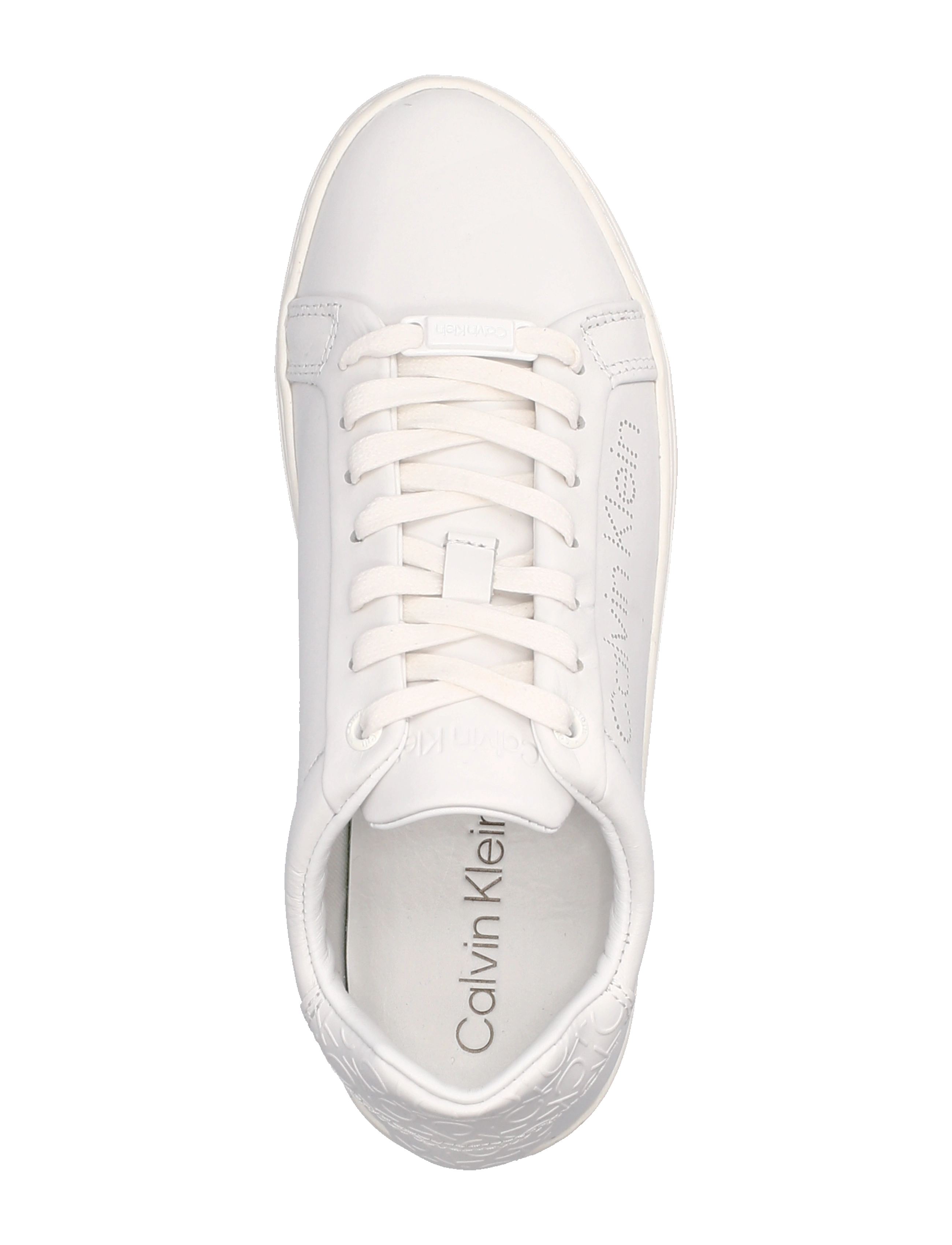 Calvin Klein - CUPSOLE LACE UP PERF - triple white - 3