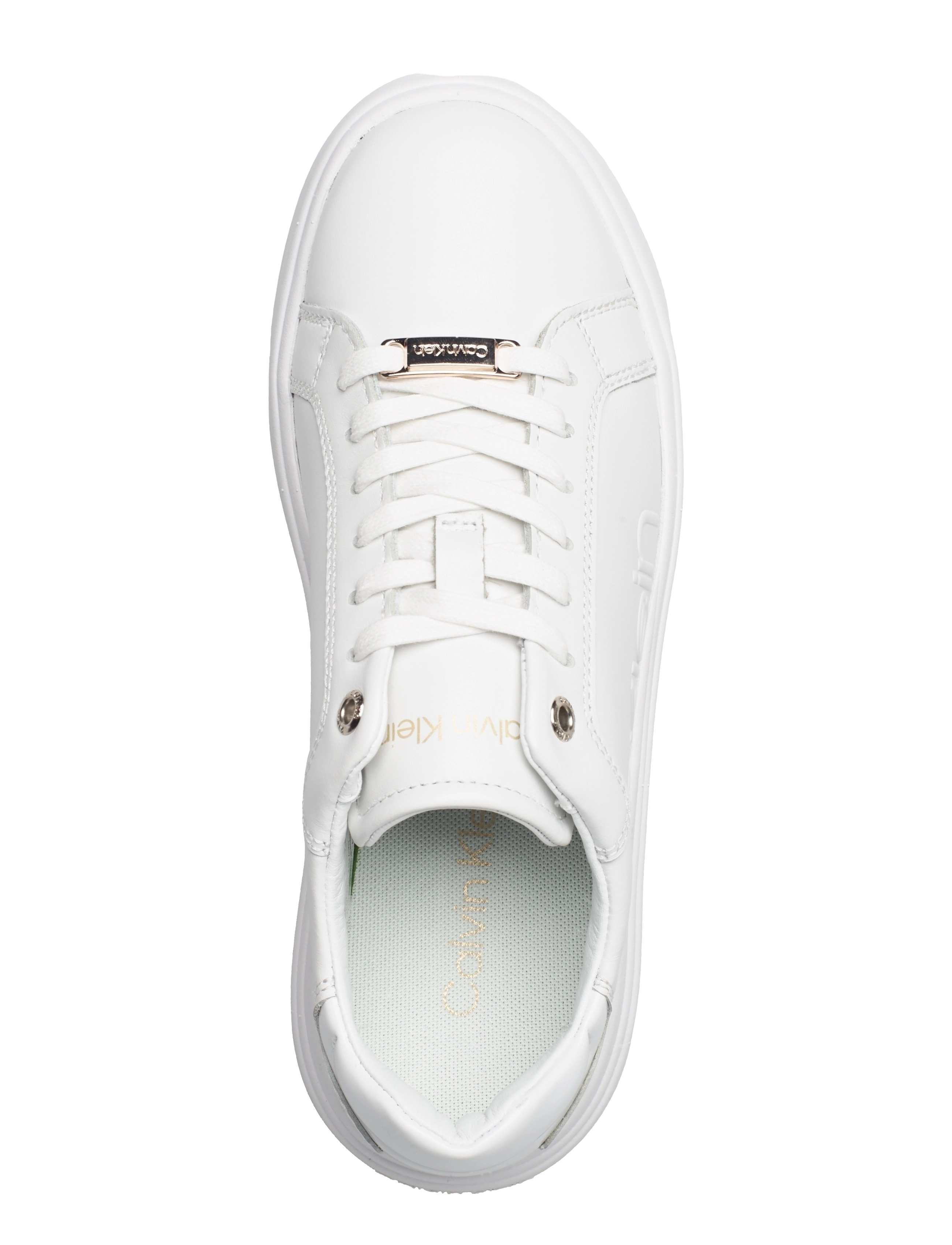 Calvin Klein - GEND NEUT LACE UP - LTH W/PA BT - ck white - 3