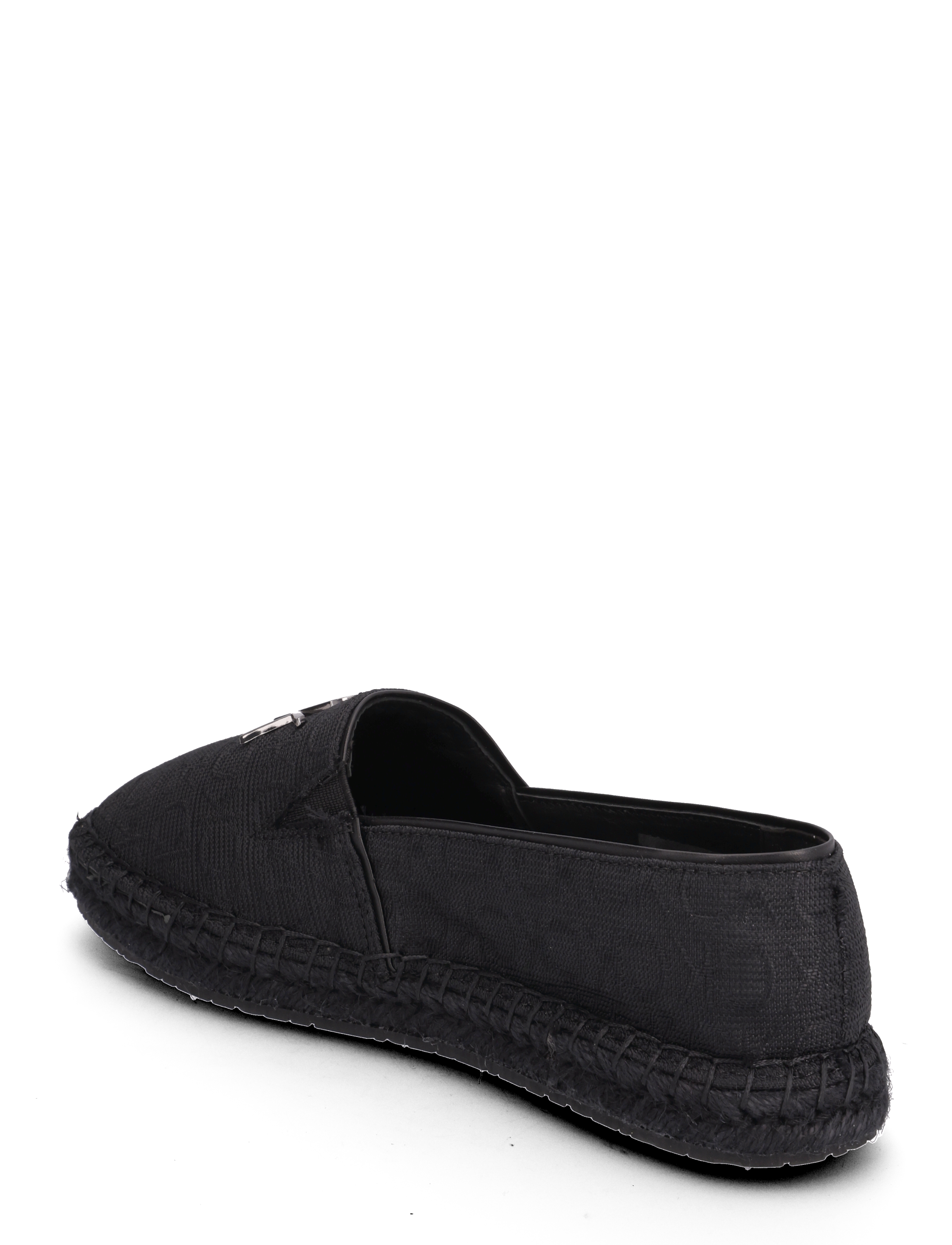 Calvin Klein - ESPADRILLE W/HW - JQ - black mono - 2